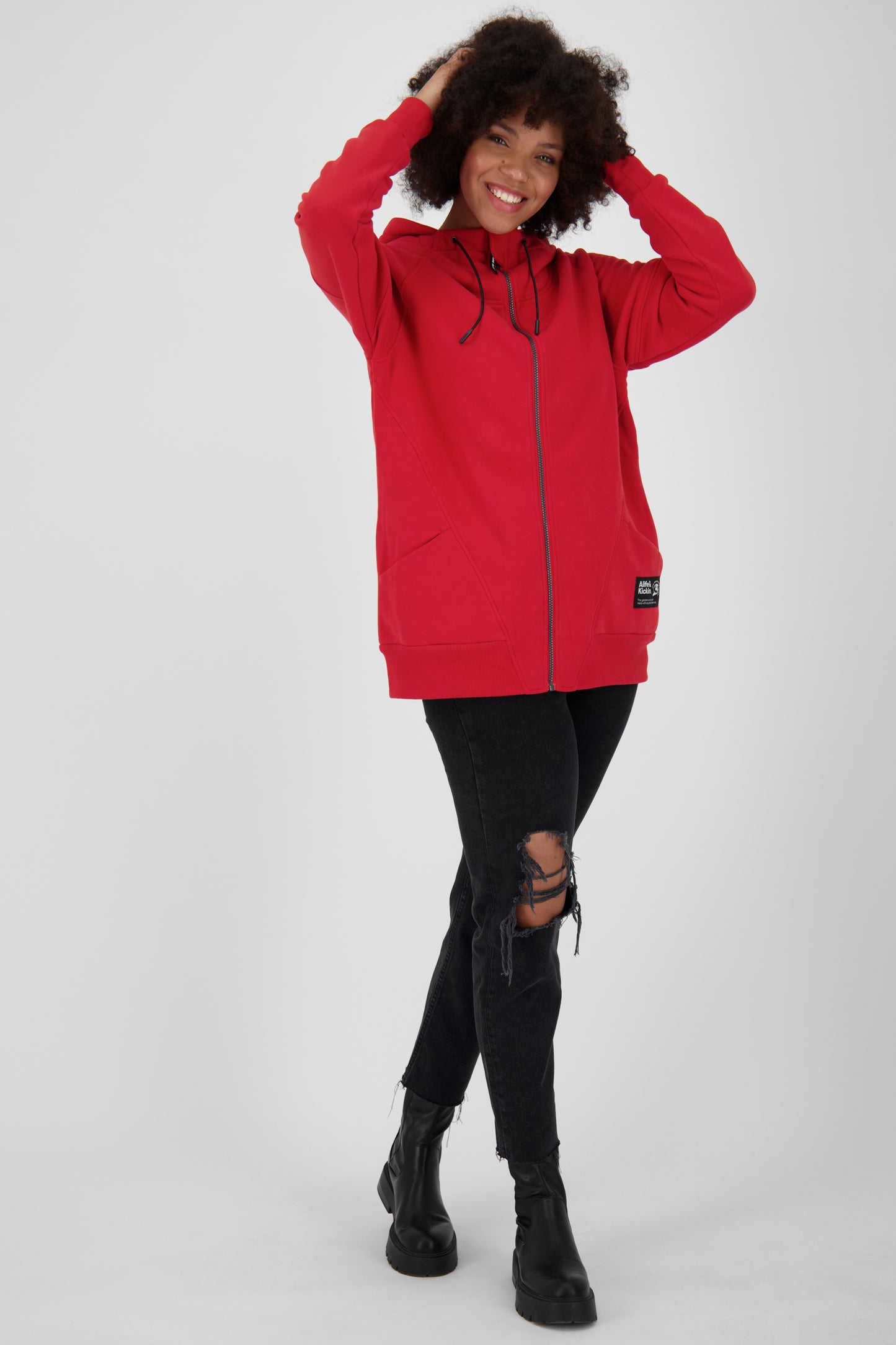 Sweatjacke MariaAK Damen mit Stil Rot