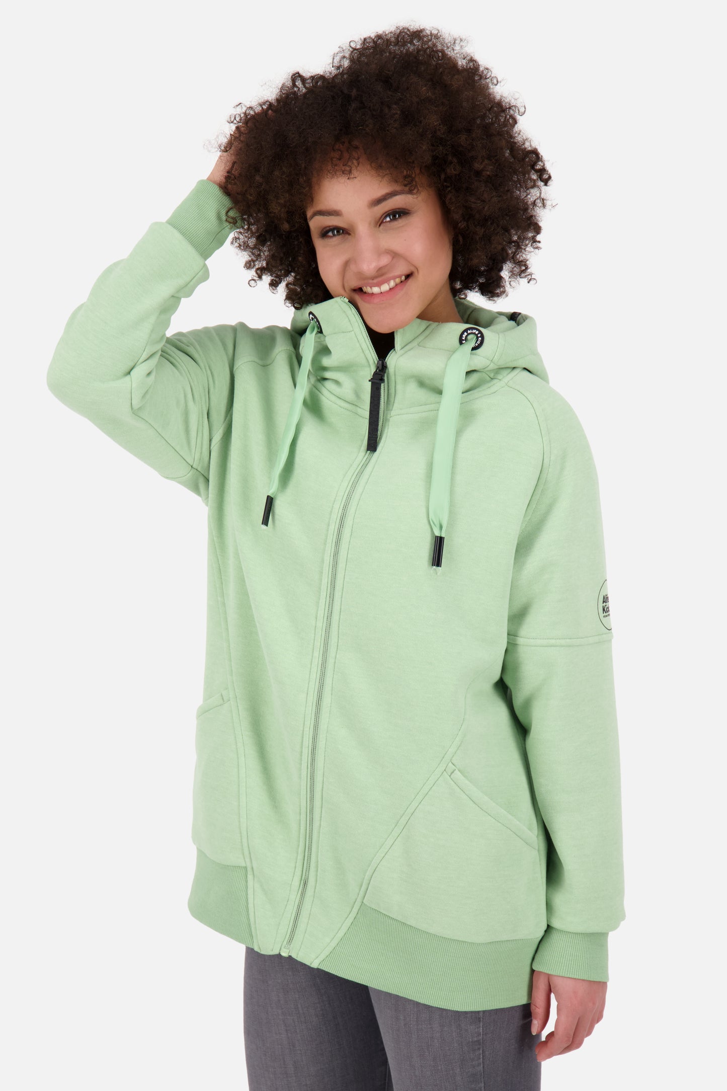 Sweatjacke MariaAK Damen mit Stil Grün