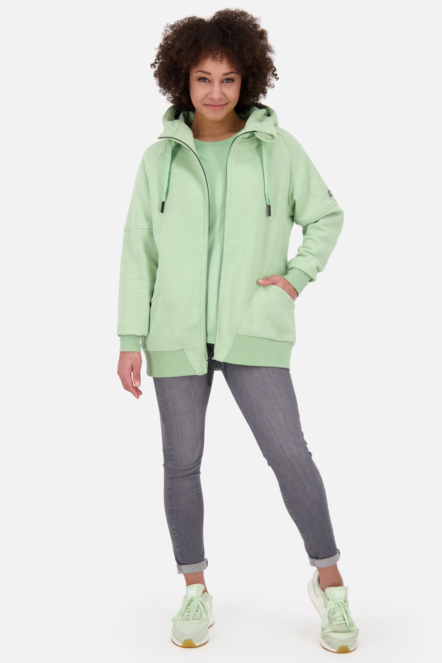 Sweatjacke MariaAK Damen mit Stil Grün