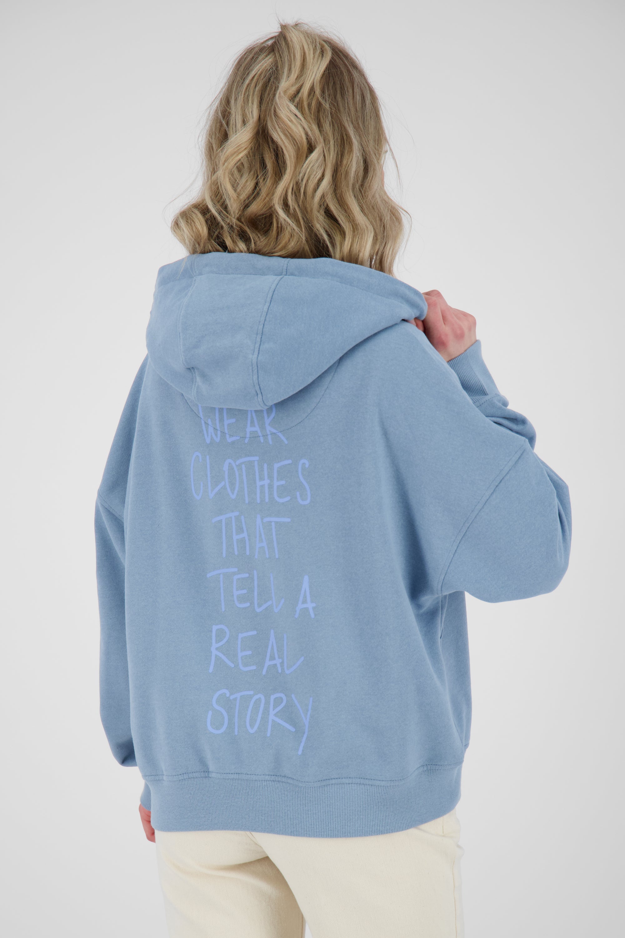 Damen Sweatshirt JessyAK A Oversize Hellblau