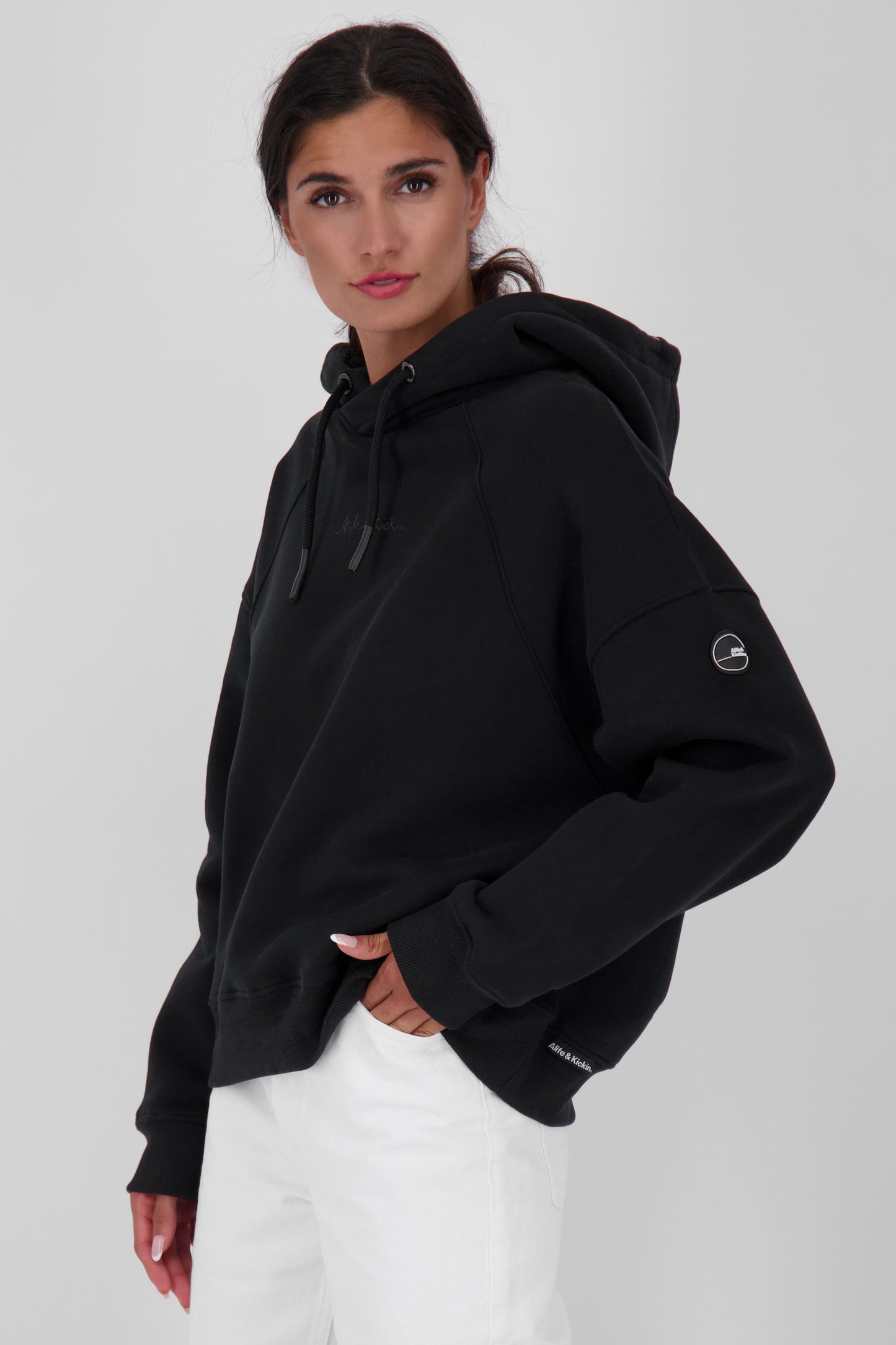 Oversize-Kapuzensweatshirt JessyAK A Damen Schwarz