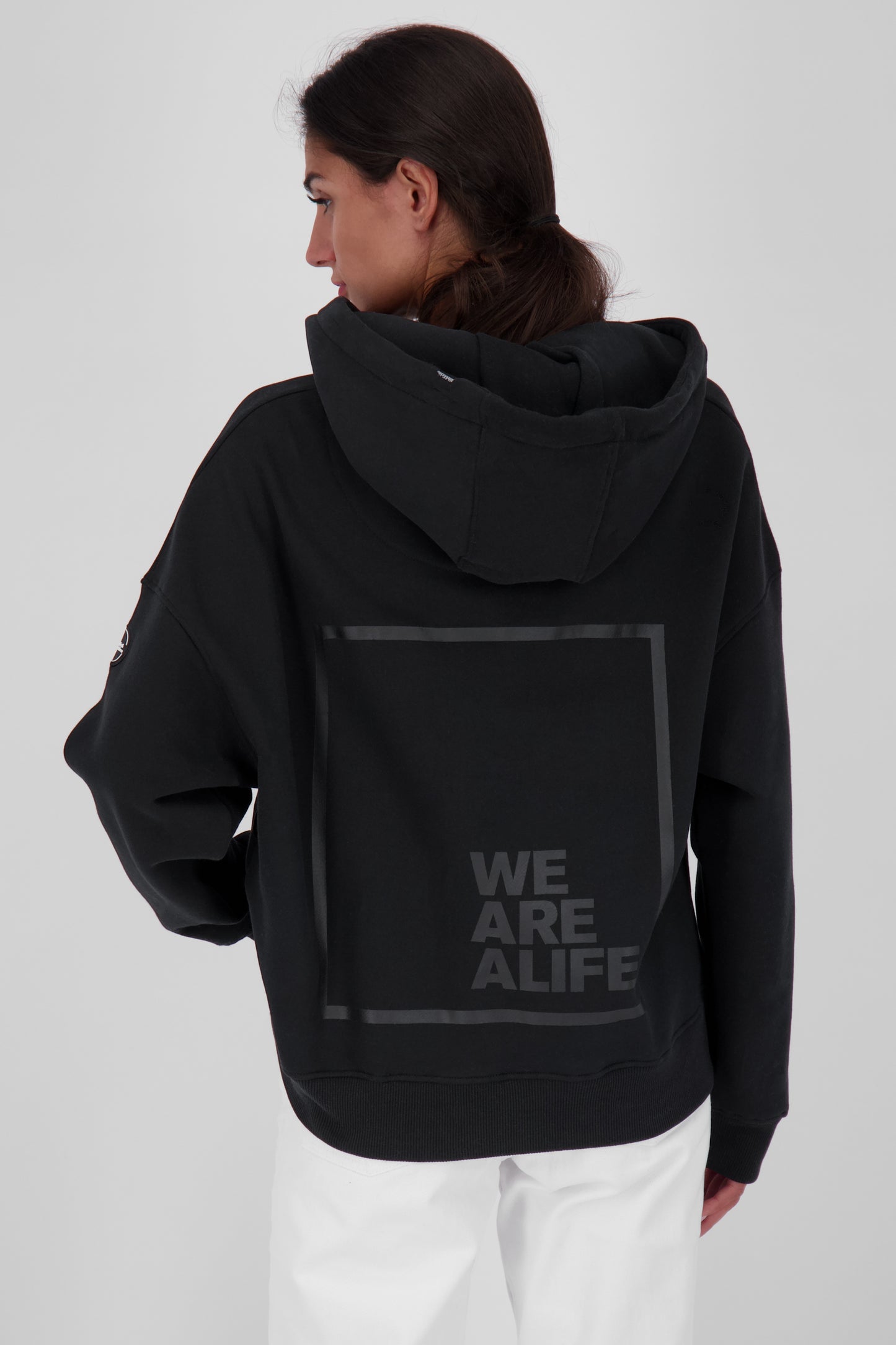 Oversize-Kapuzensweatshirt JessyAK A Damen Schwarz
