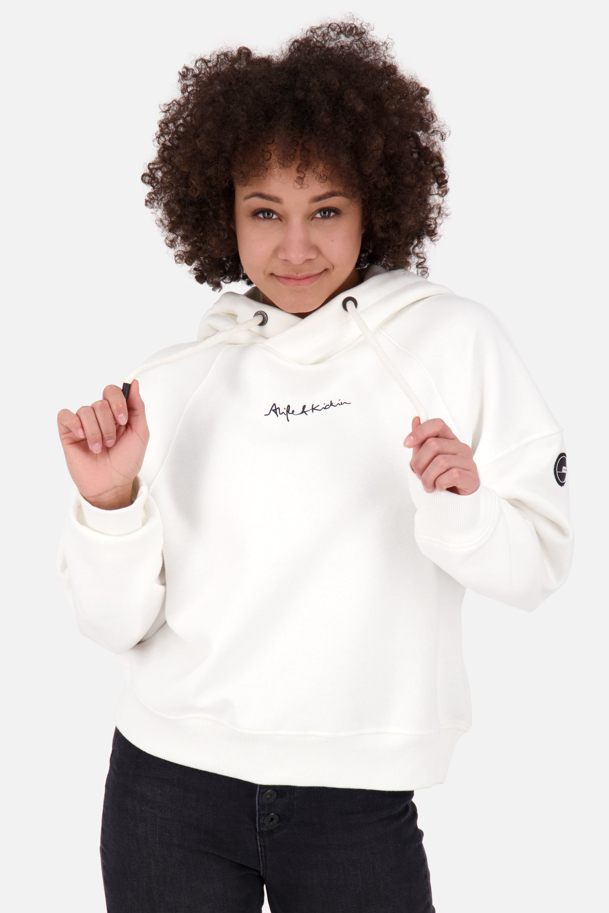Damen Kapuzensweatshirt JessyAK A Weiß