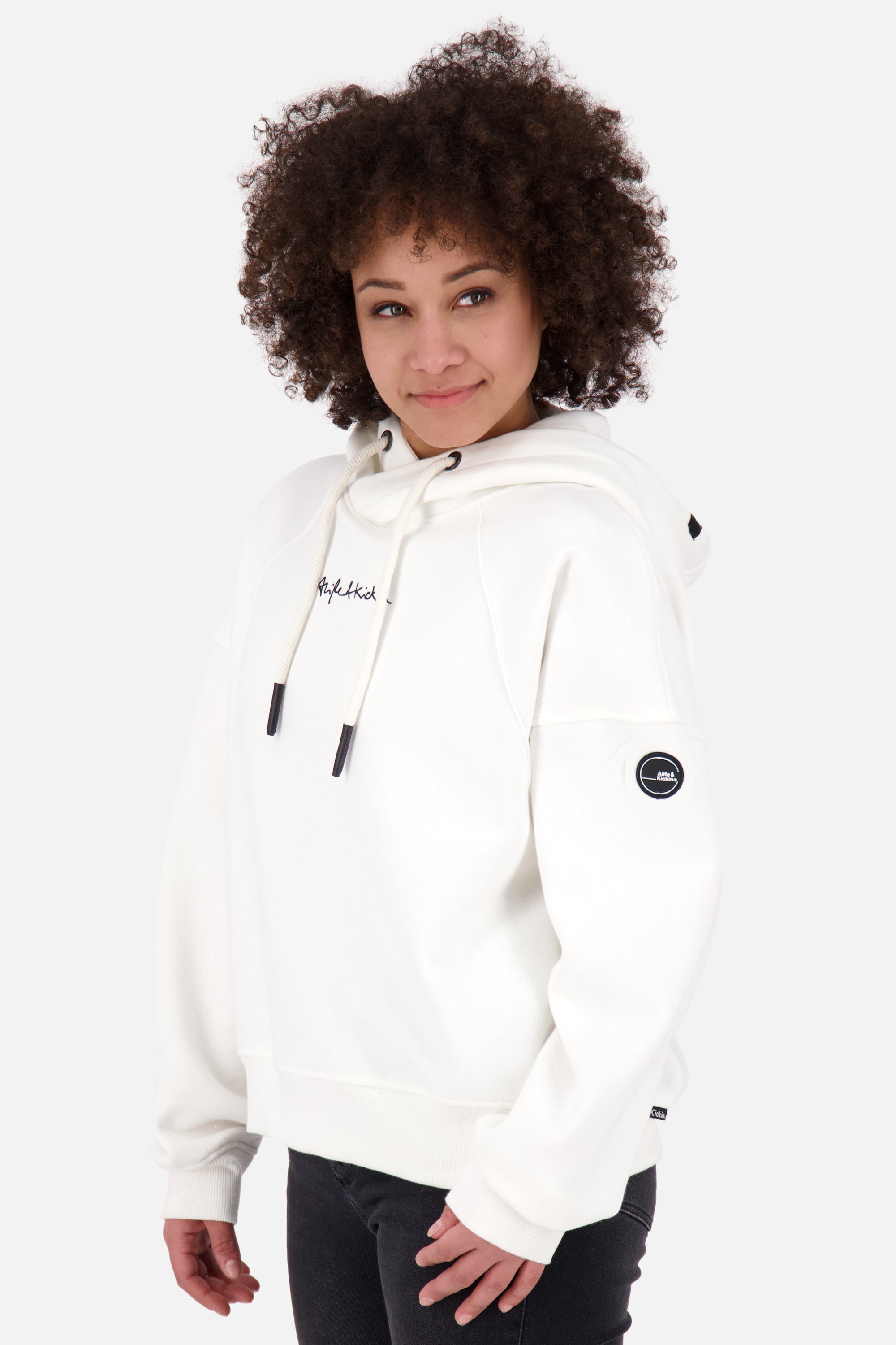 Damen Kapuzensweatshirt JessyAK A Weiß