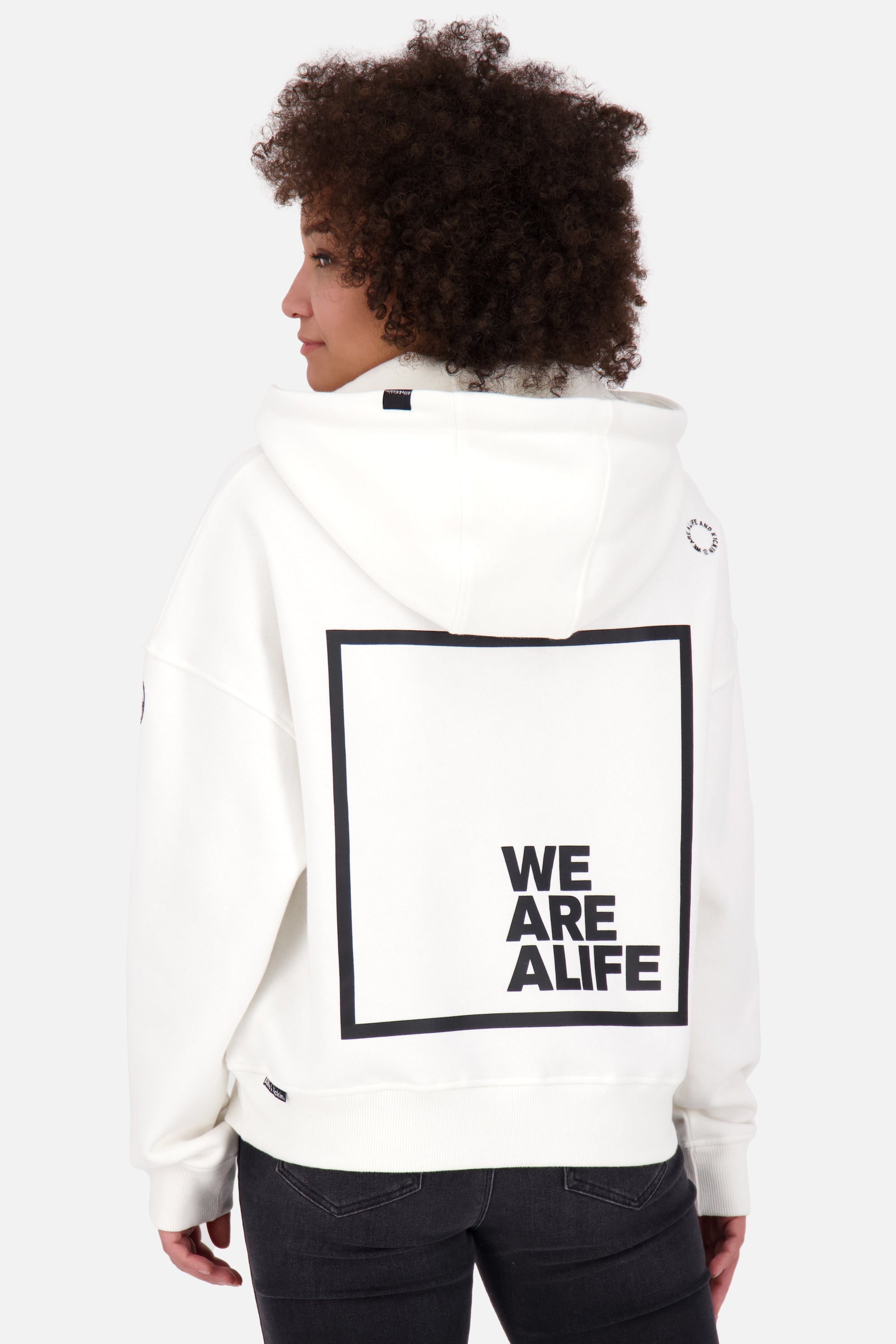 Damen Kapuzensweatshirt JessyAK A Weiß