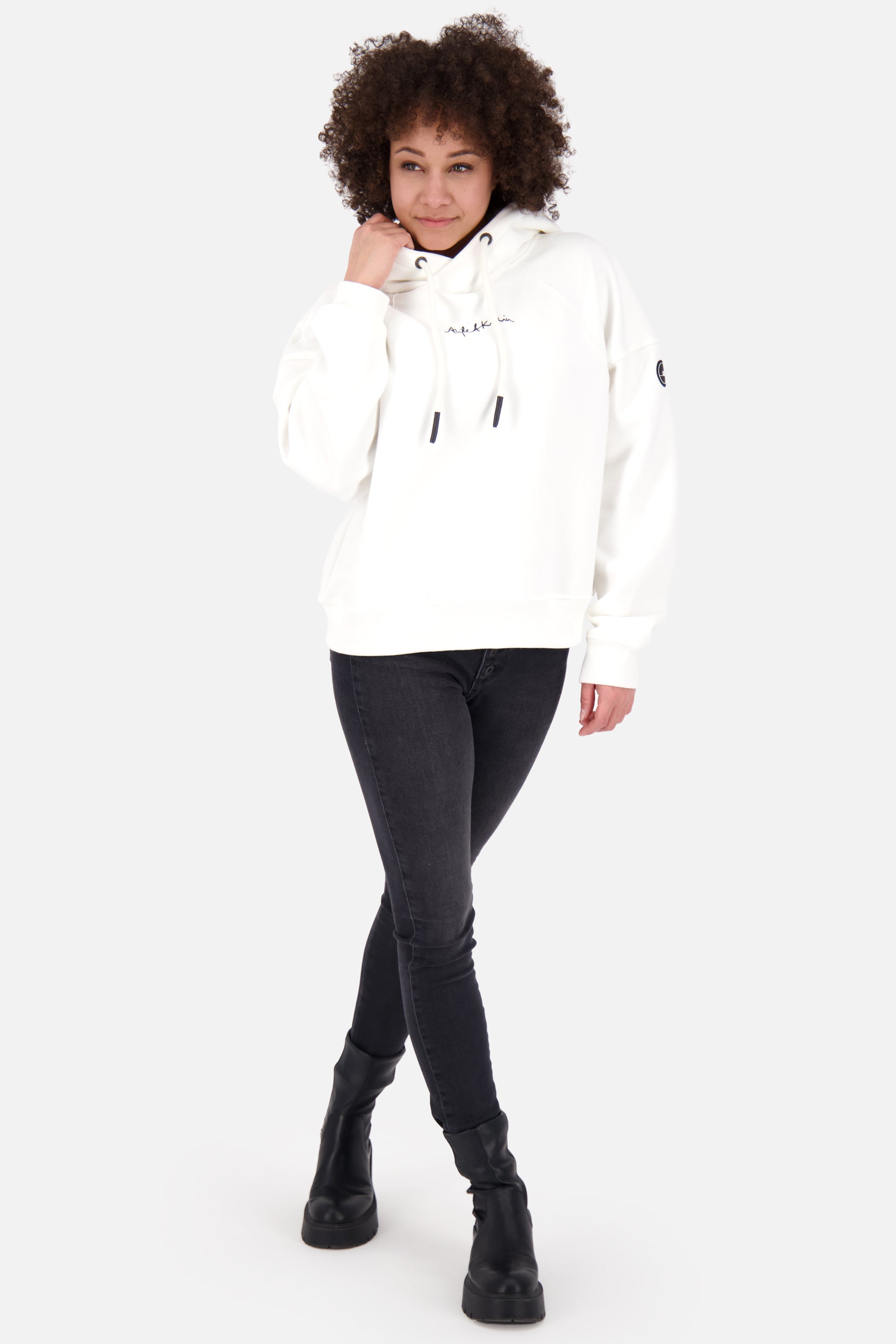 Damen Kapuzensweatshirt JessyAK A Weiß