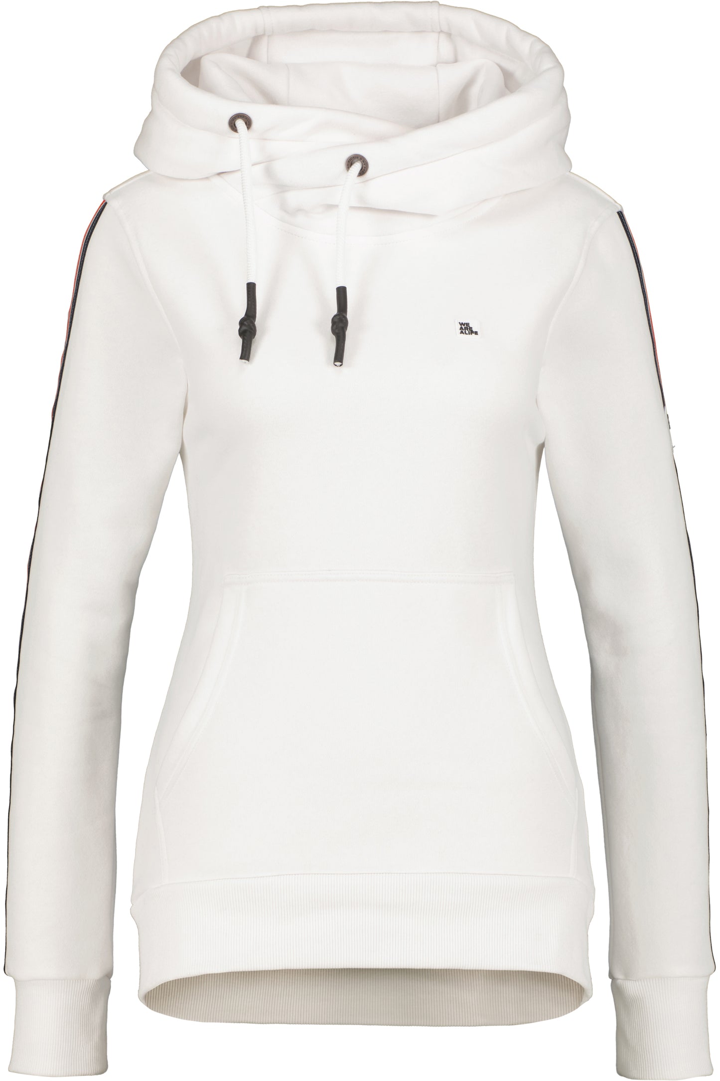 Damen Kapuzensweatshirt SarahAK D mit Kängurutasche Weiß