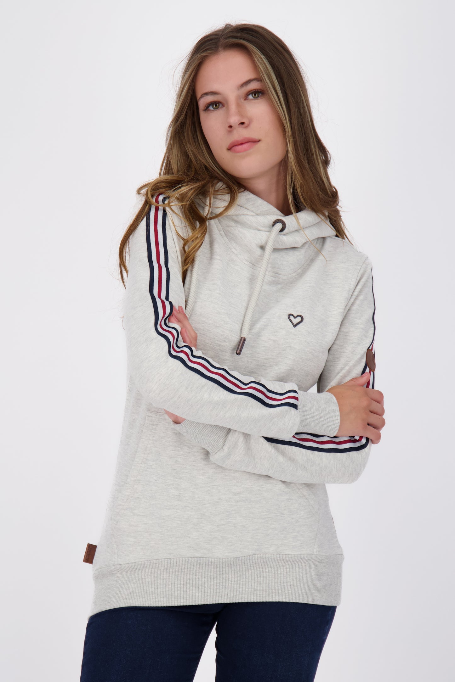 Streatwear-Hoodie SarahAK D Damen Grau