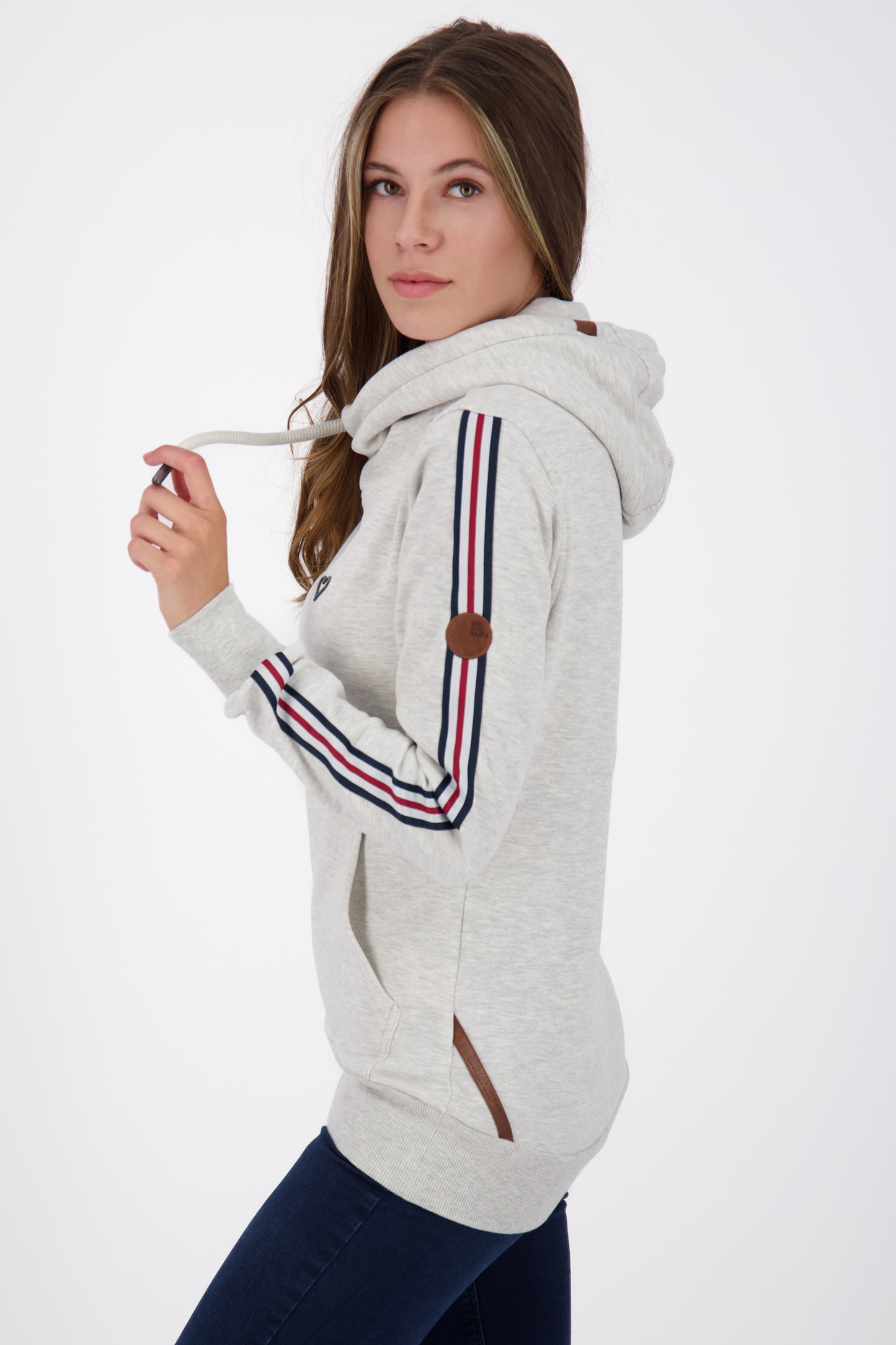 Streatwear-Hoodie SarahAK D Damen Grau