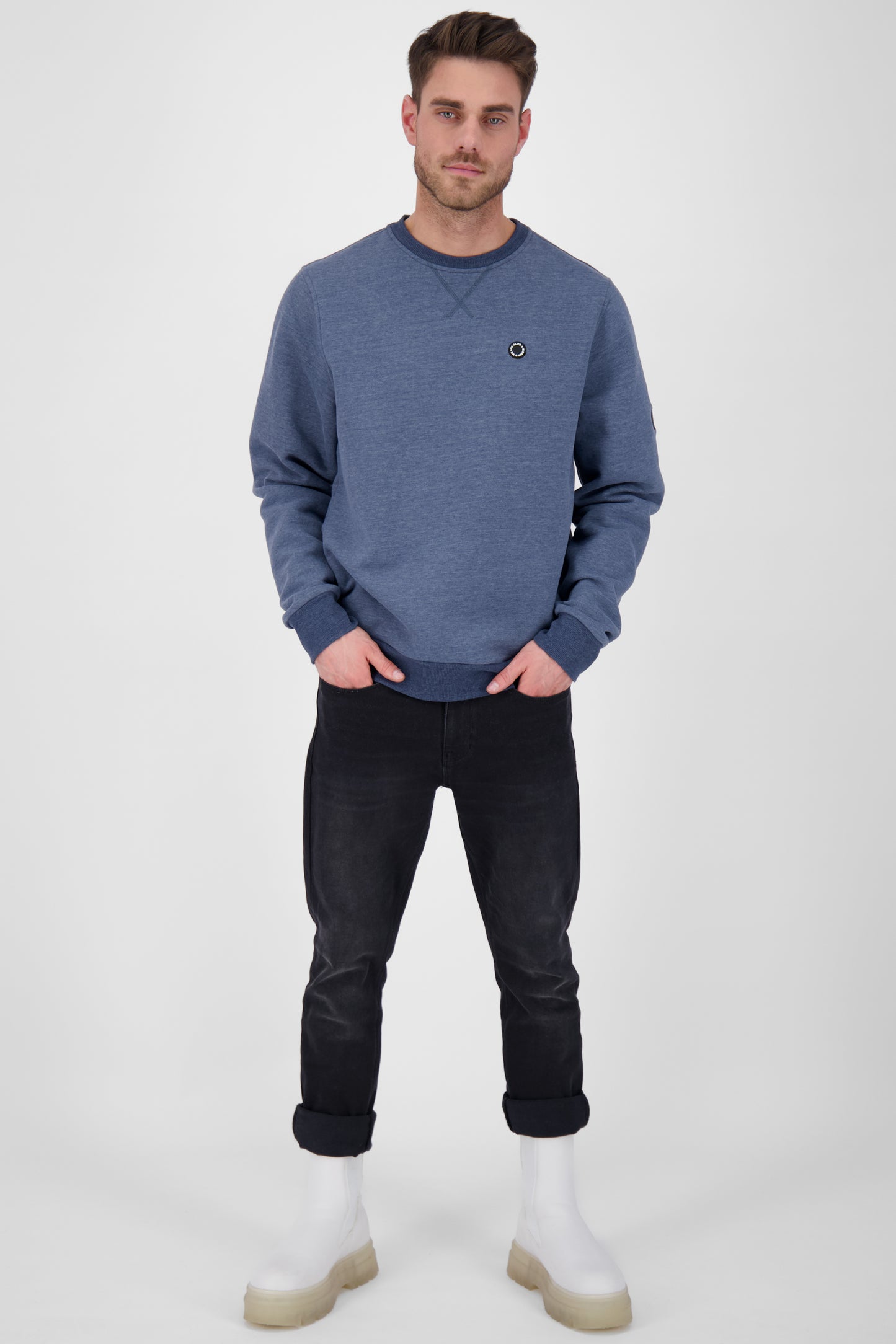 Klassischer Sweatpullover VincentAK A für Herren Dunkelblau