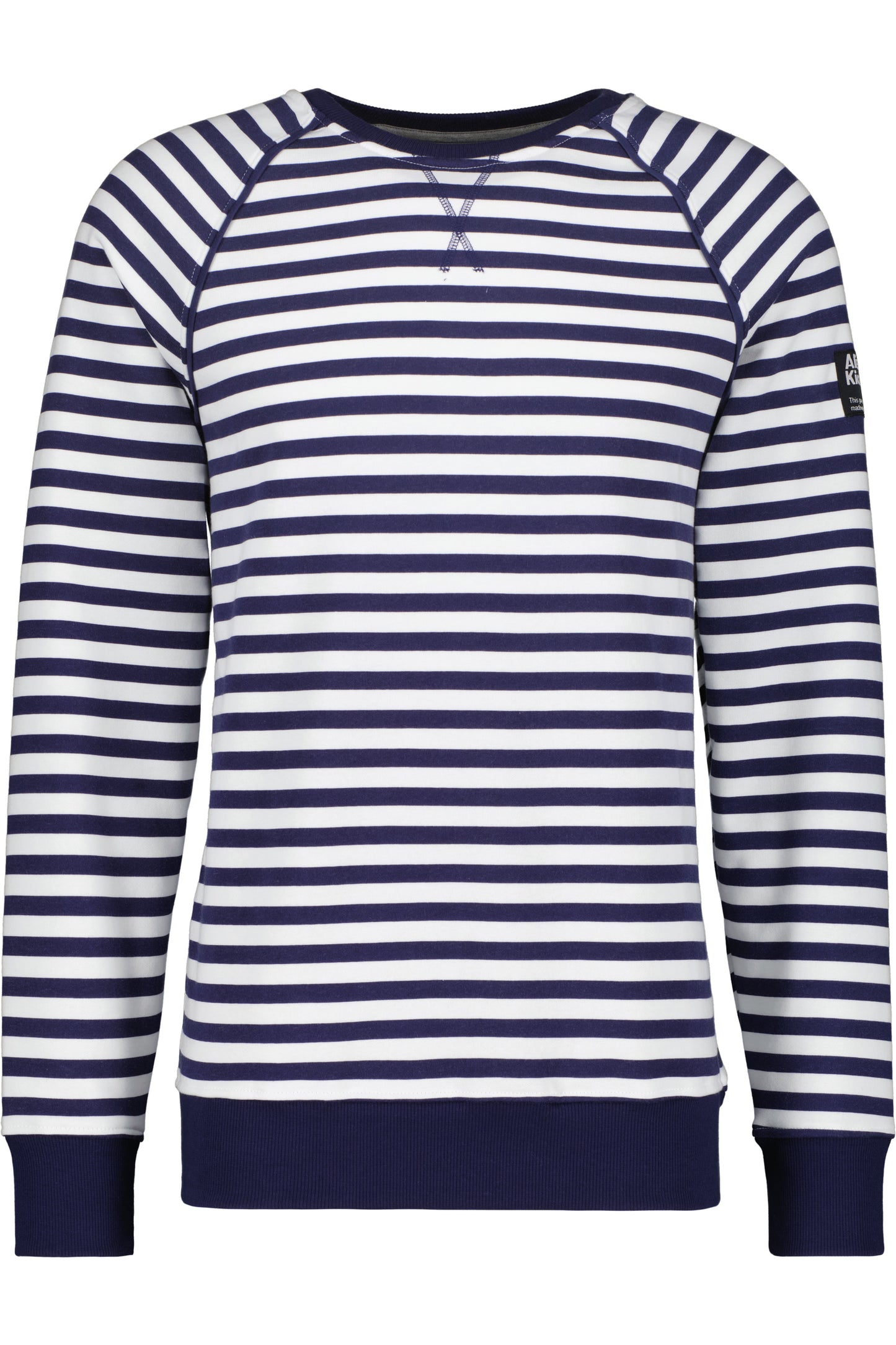 BorisAK Sweatshirt Herren mit Streifen-Design Dunkelblau