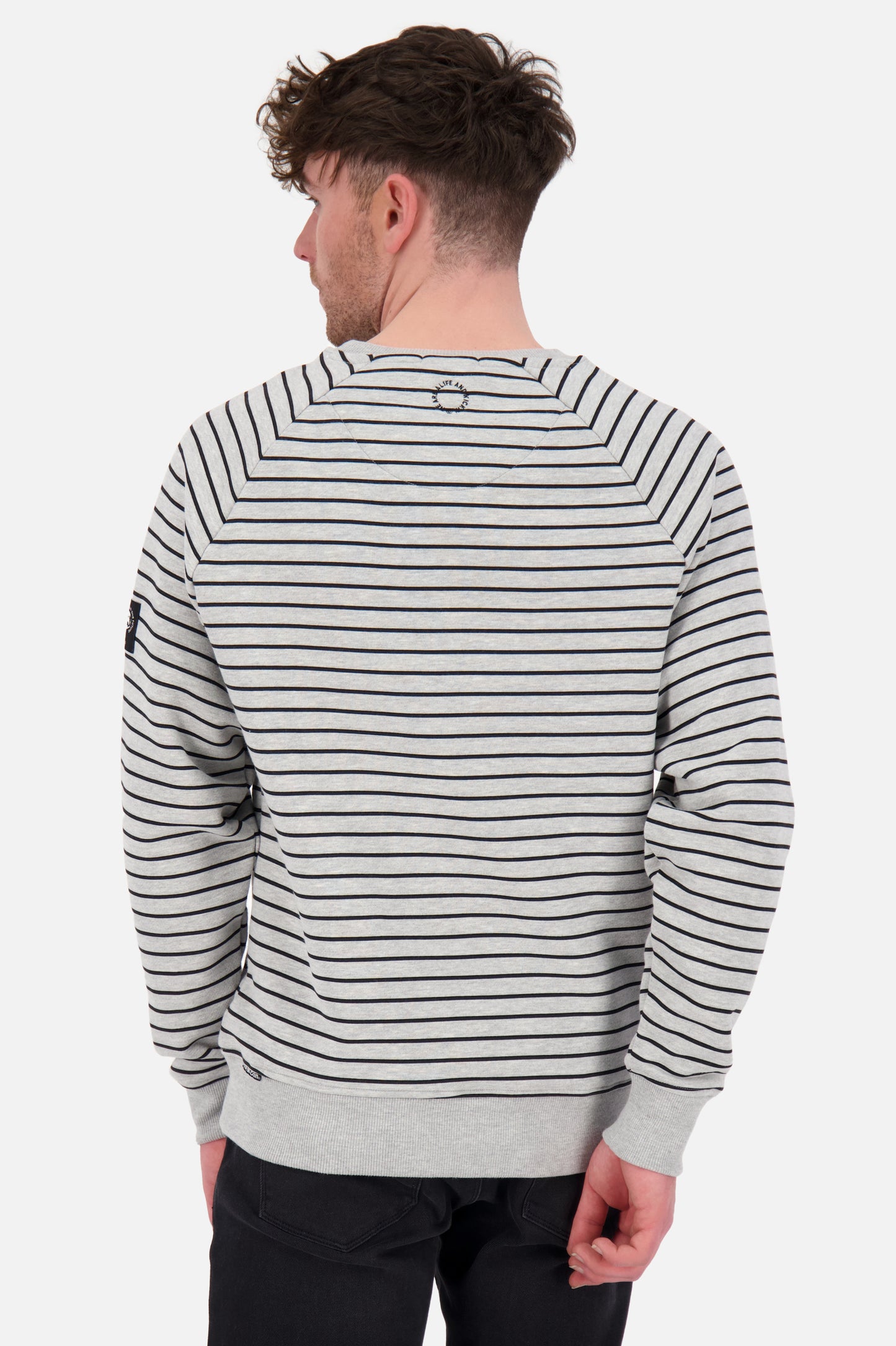 Herren Sweatshirt BorisAK Z mit maritimer Eleganz Grau