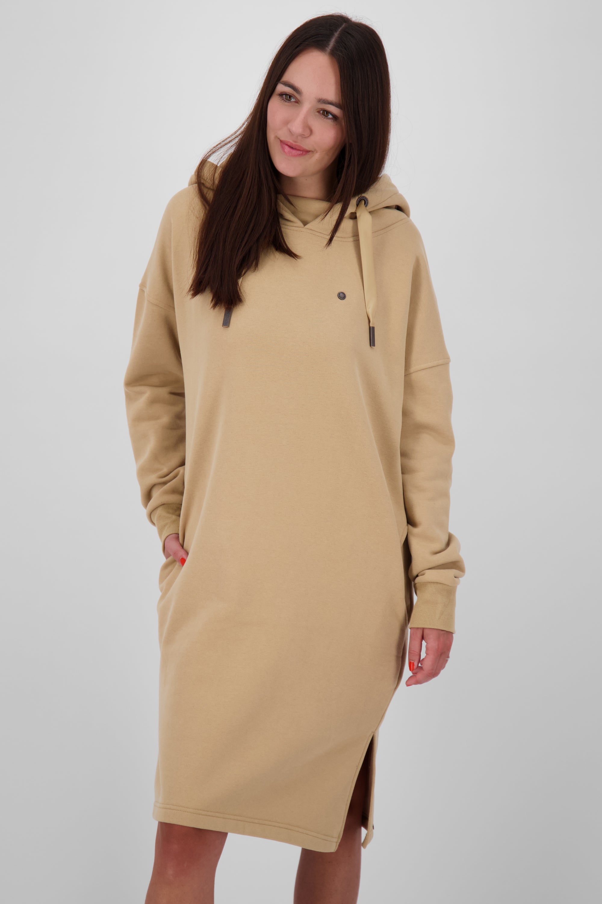 HelenaAK A Sweatkleid ein Vielseitiger Style für jede Gelegenheit Beige