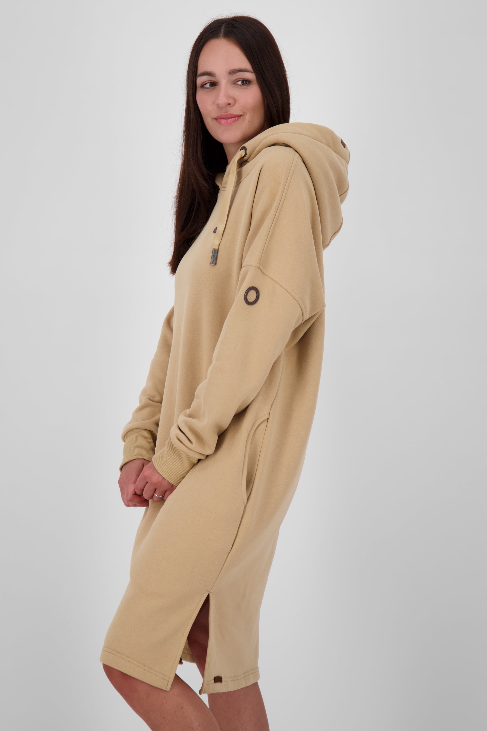 HelenaAK A Sweatkleid ein Vielseitiger Style für jede Gelegenheit Beige