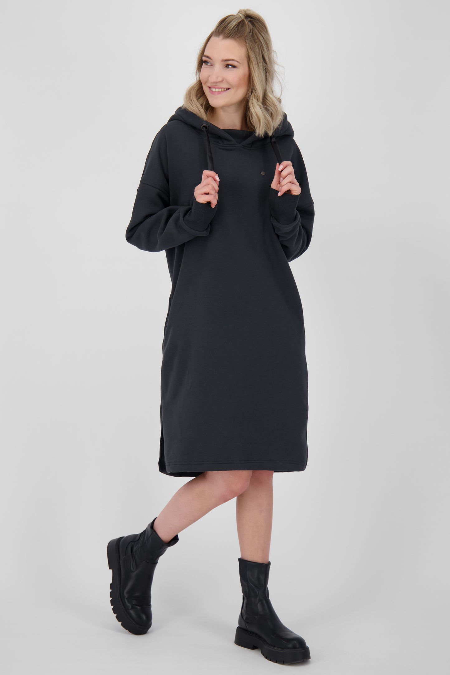 HelenaAK A Sweatkleid ein Vielseitiger Style für jede Gelegenheit Schwarz