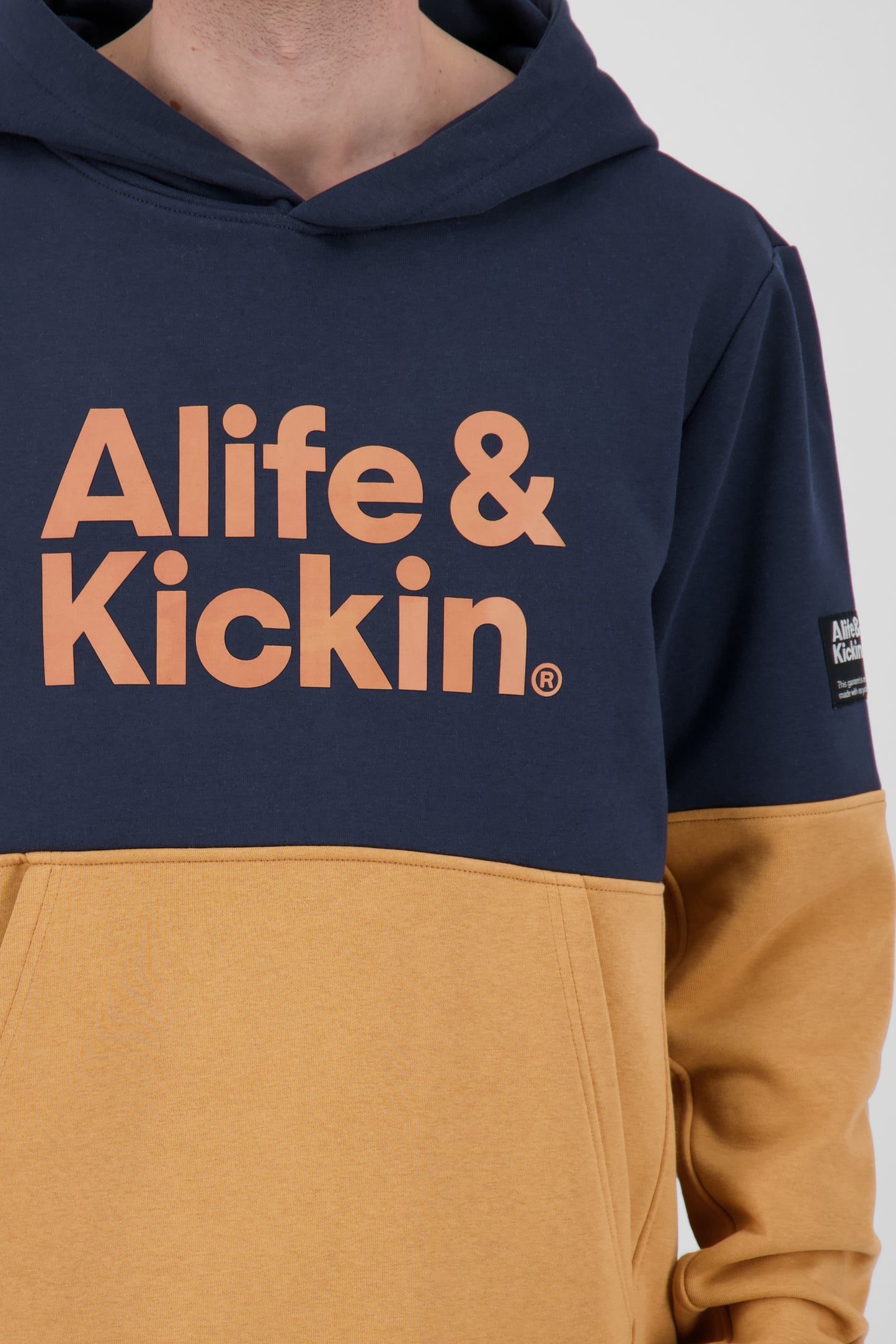 Kapuzensweatshirt OwenAK für Herren - Colorblocking Dunkelblau