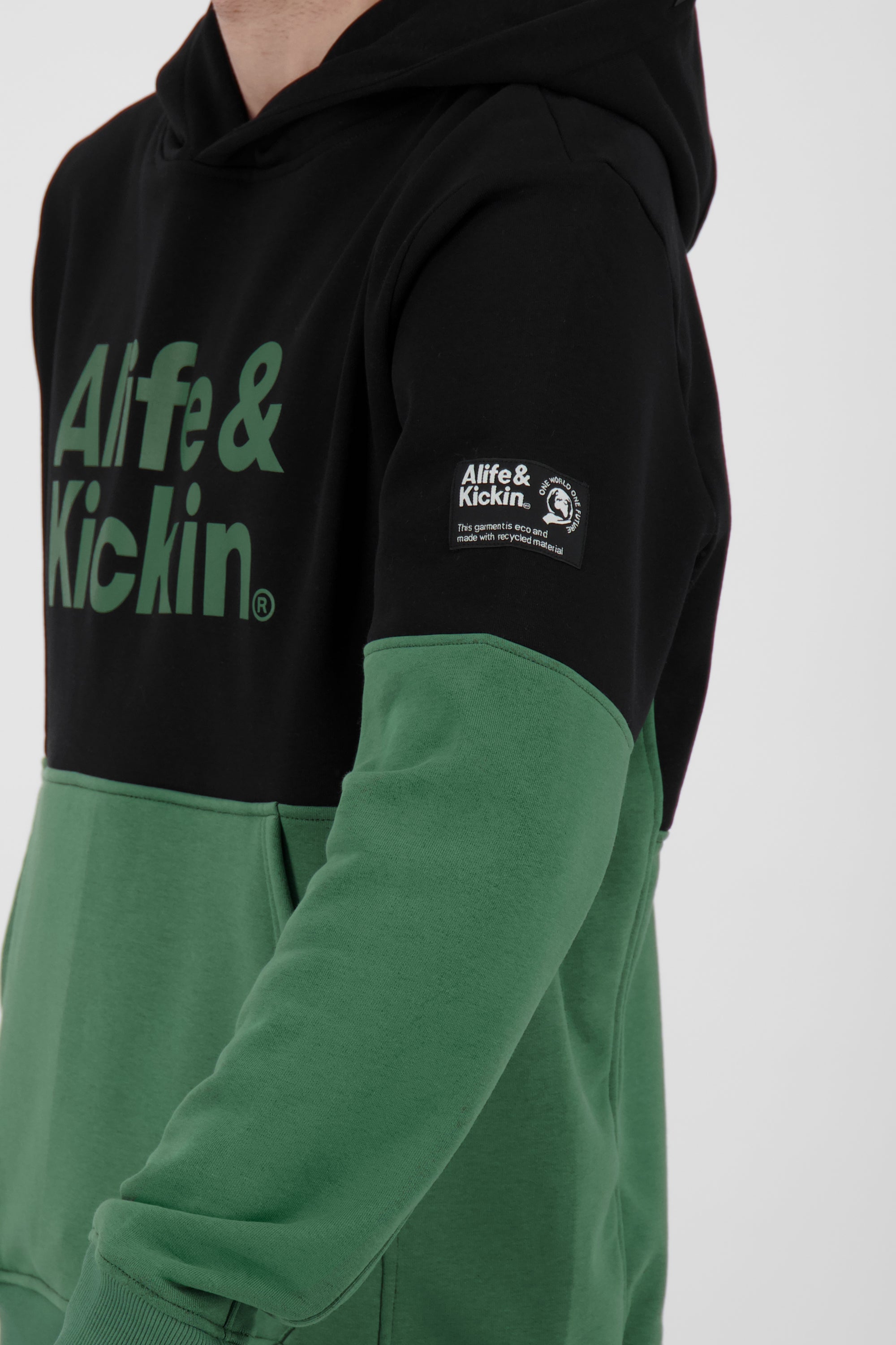 Kapuzensweatshirt OwenAK für Herren - Colorblocking Schwarz