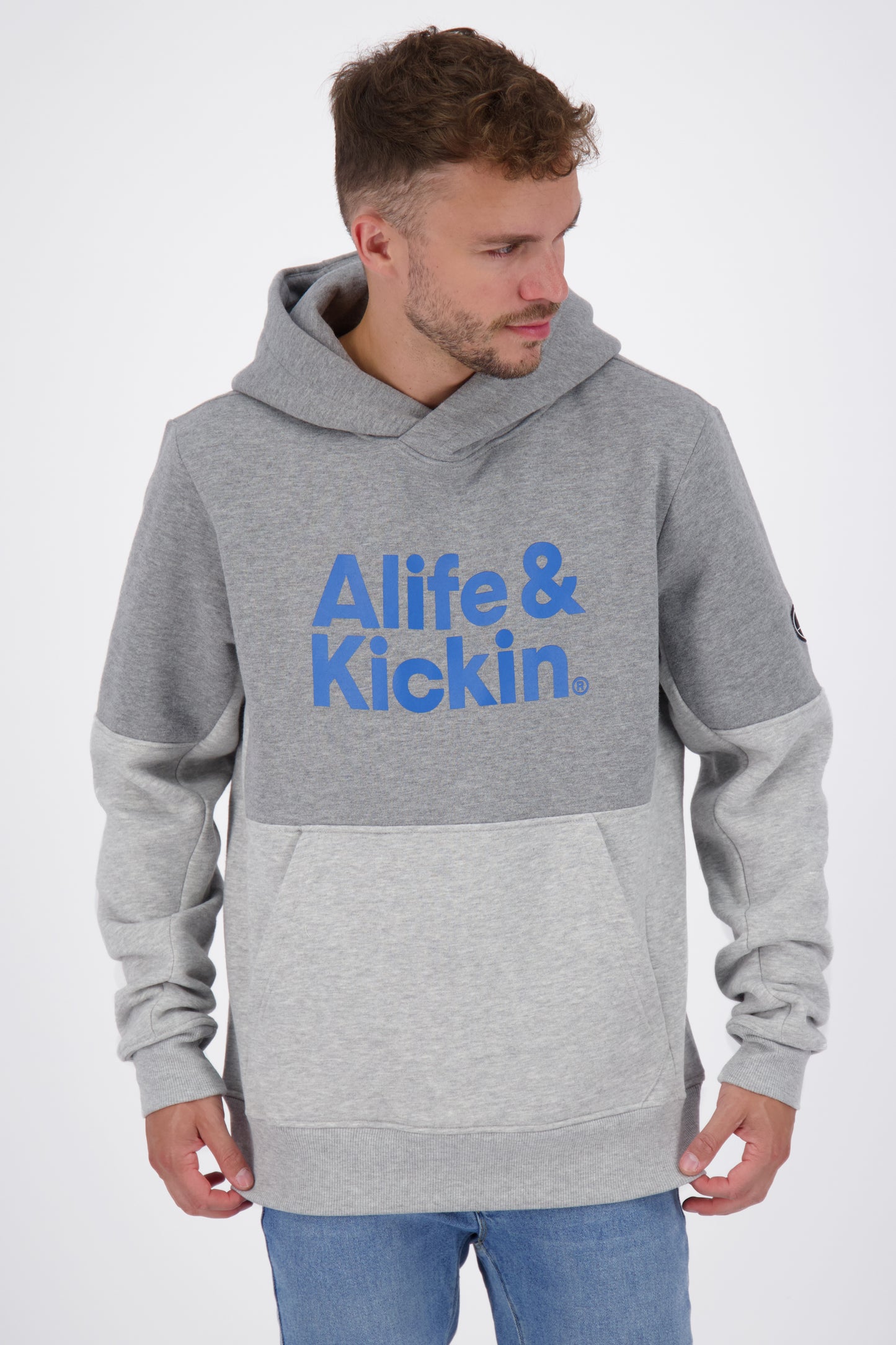 Kapuzensweatshirt OwenAK für Herren - Colorblocking Grau