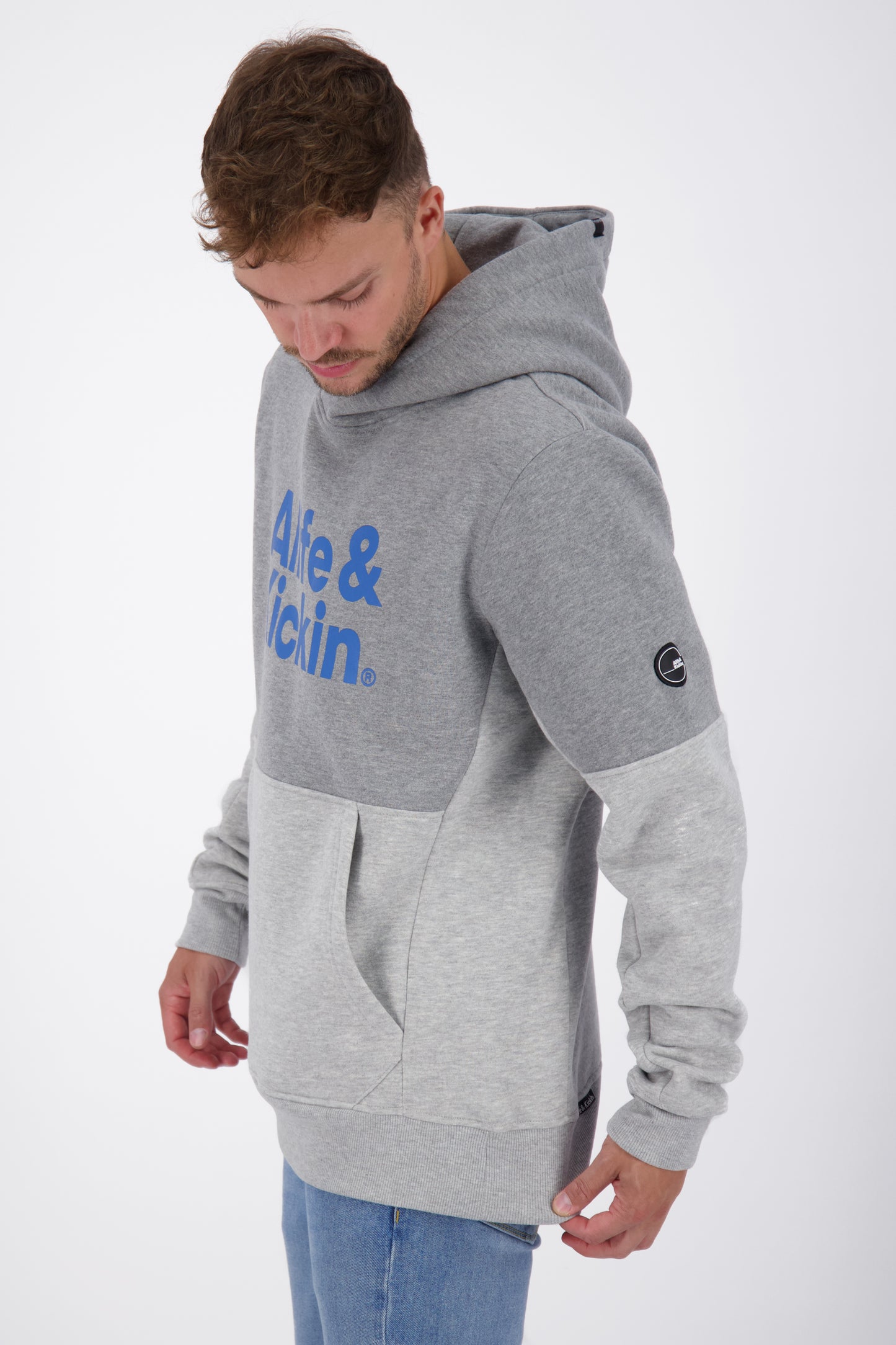 Kapuzensweatshirt OwenAK für Herren - Colorblocking Grau
