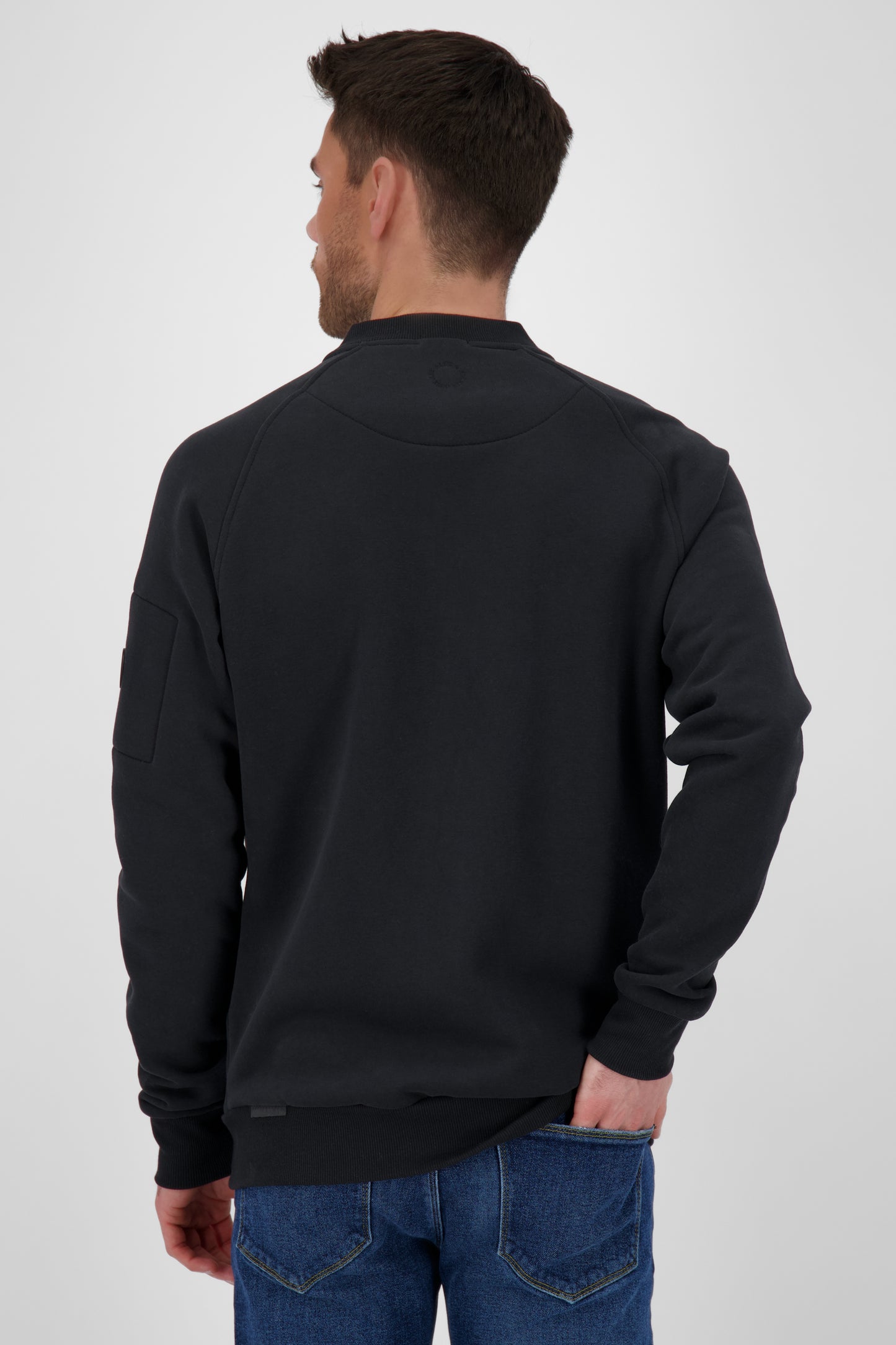 EnzoAK A Sweatjacke Herren Schwarz