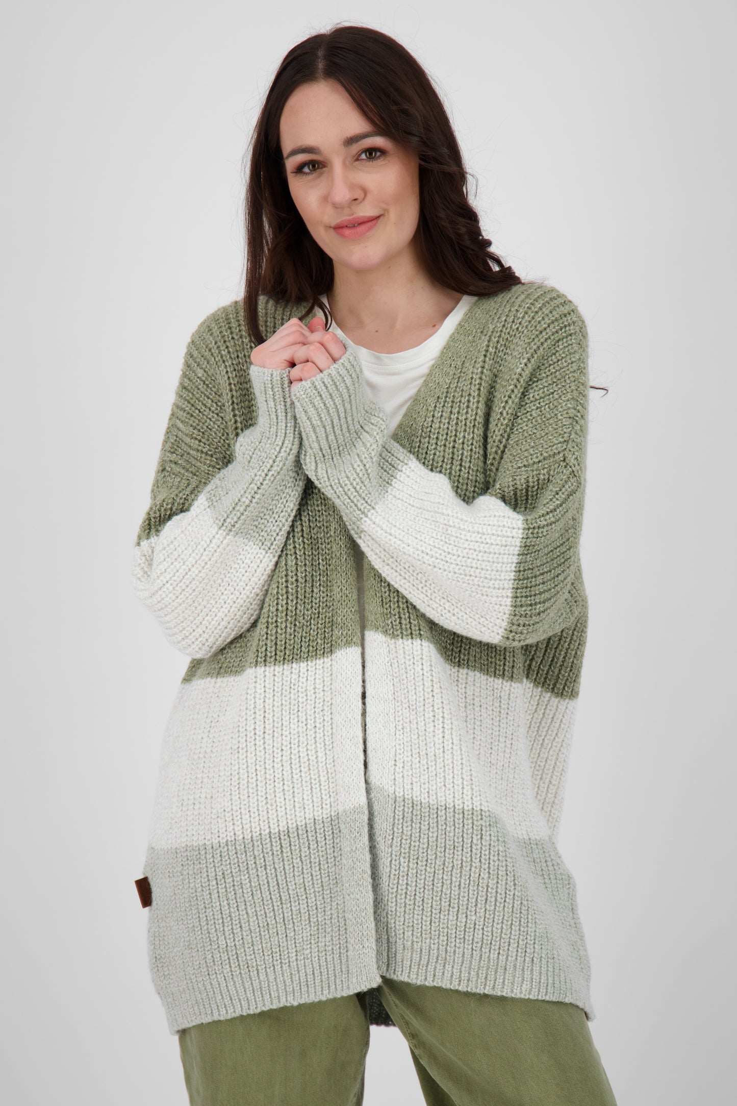 Lässiger Cardigan für Damen MaleaAK Grün