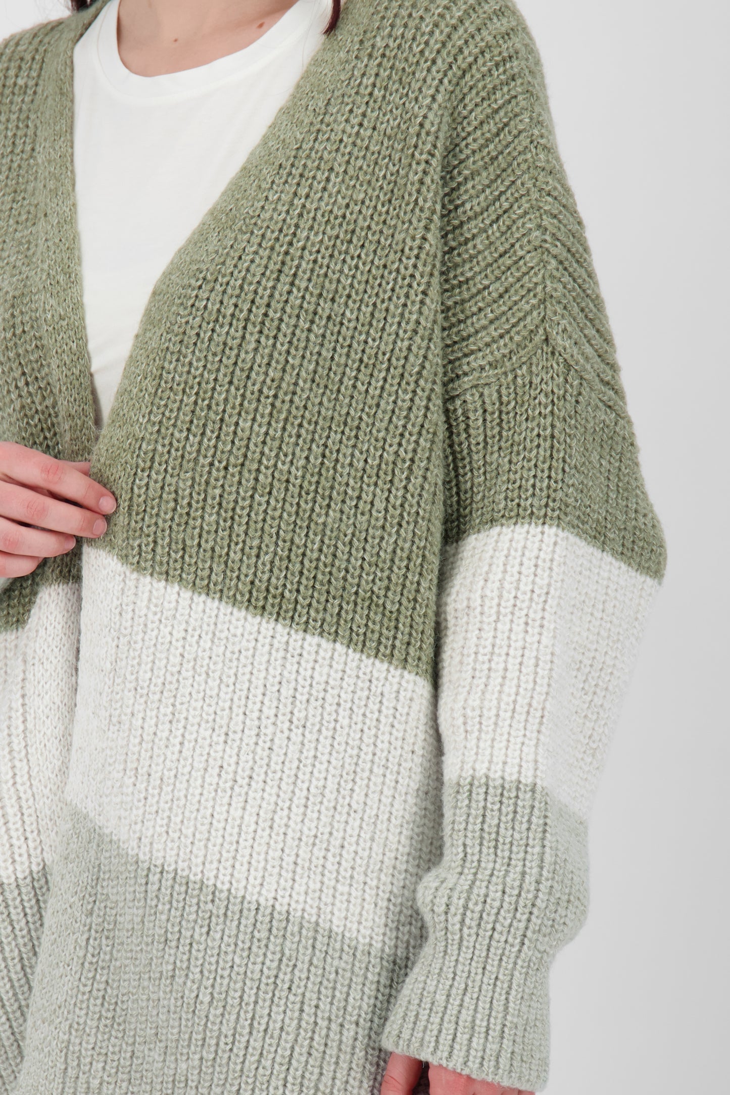 Lässiger Cardigan für Damen MaleaAK Grün