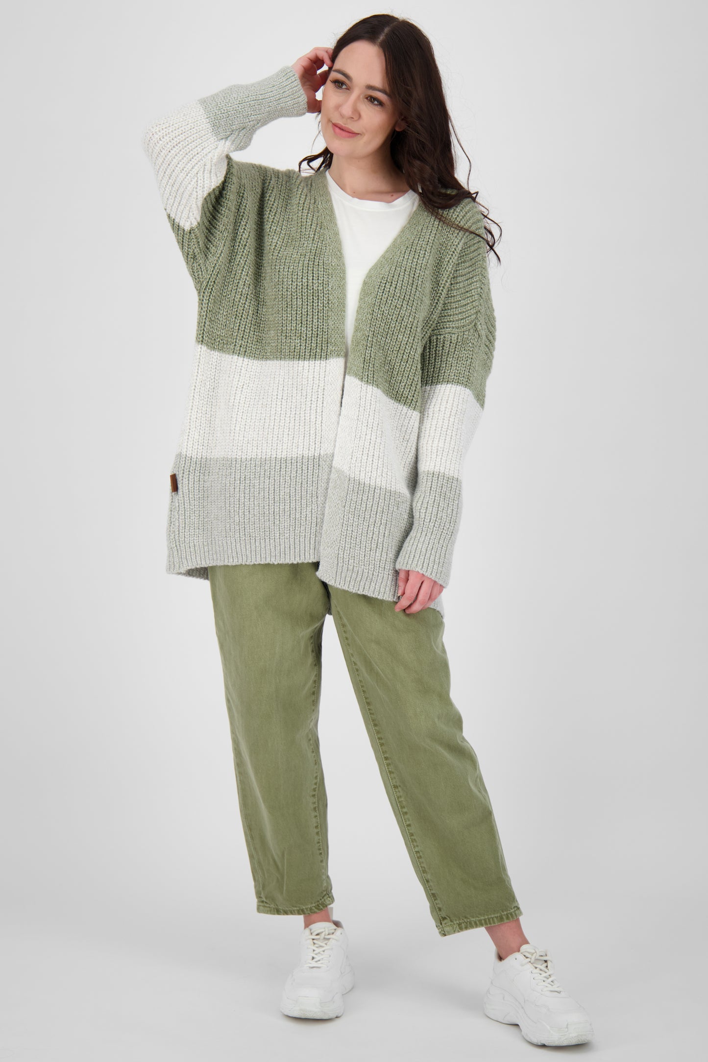 Lässiger Cardigan für Damen MaleaAK Grün