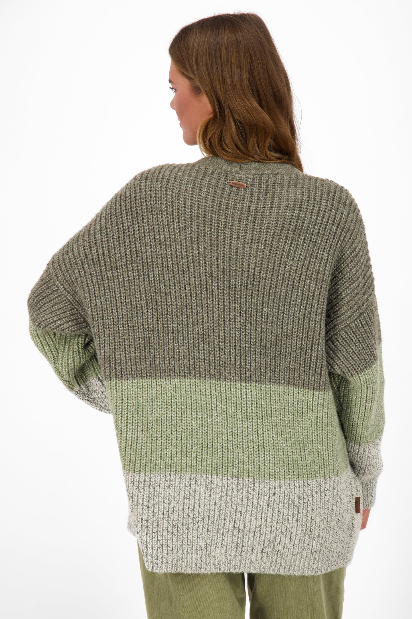 MaleaAK Z Strickjacke Damen Dunkelgrün