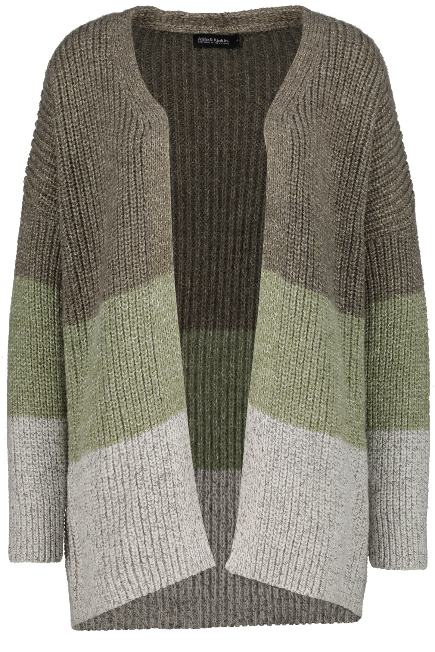 MaleaAK Z Strickjacke Damen Dunkelgrün
