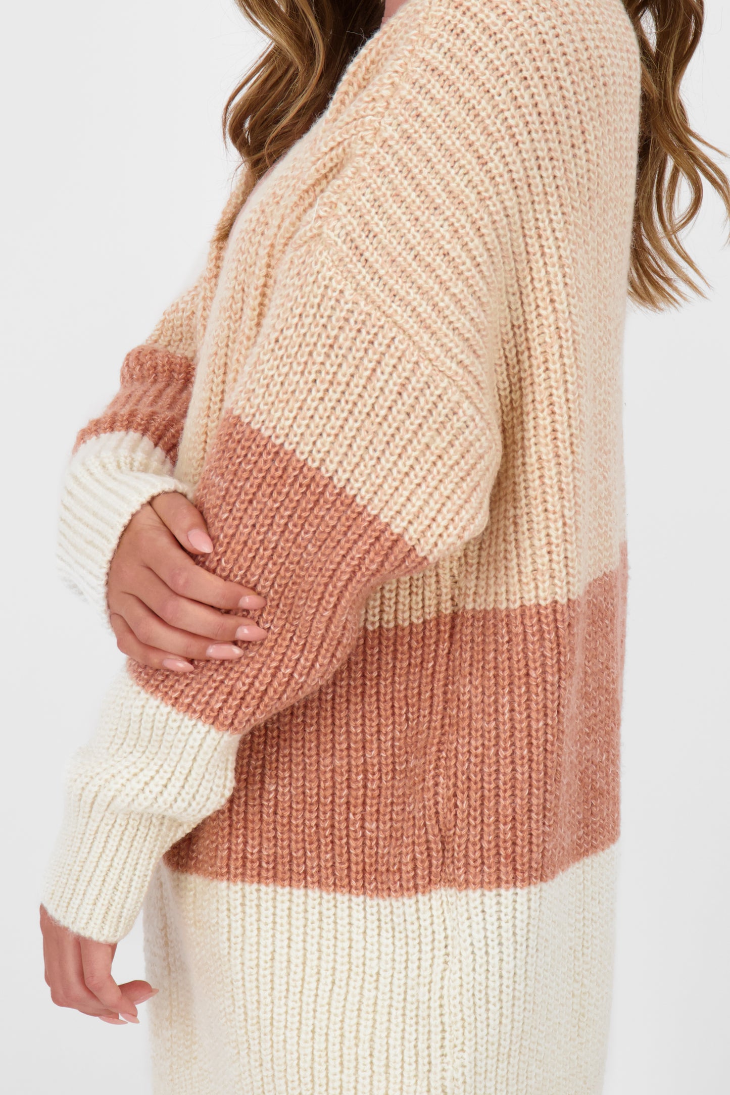 MaleaAK Z Strickjacke Damen Beige