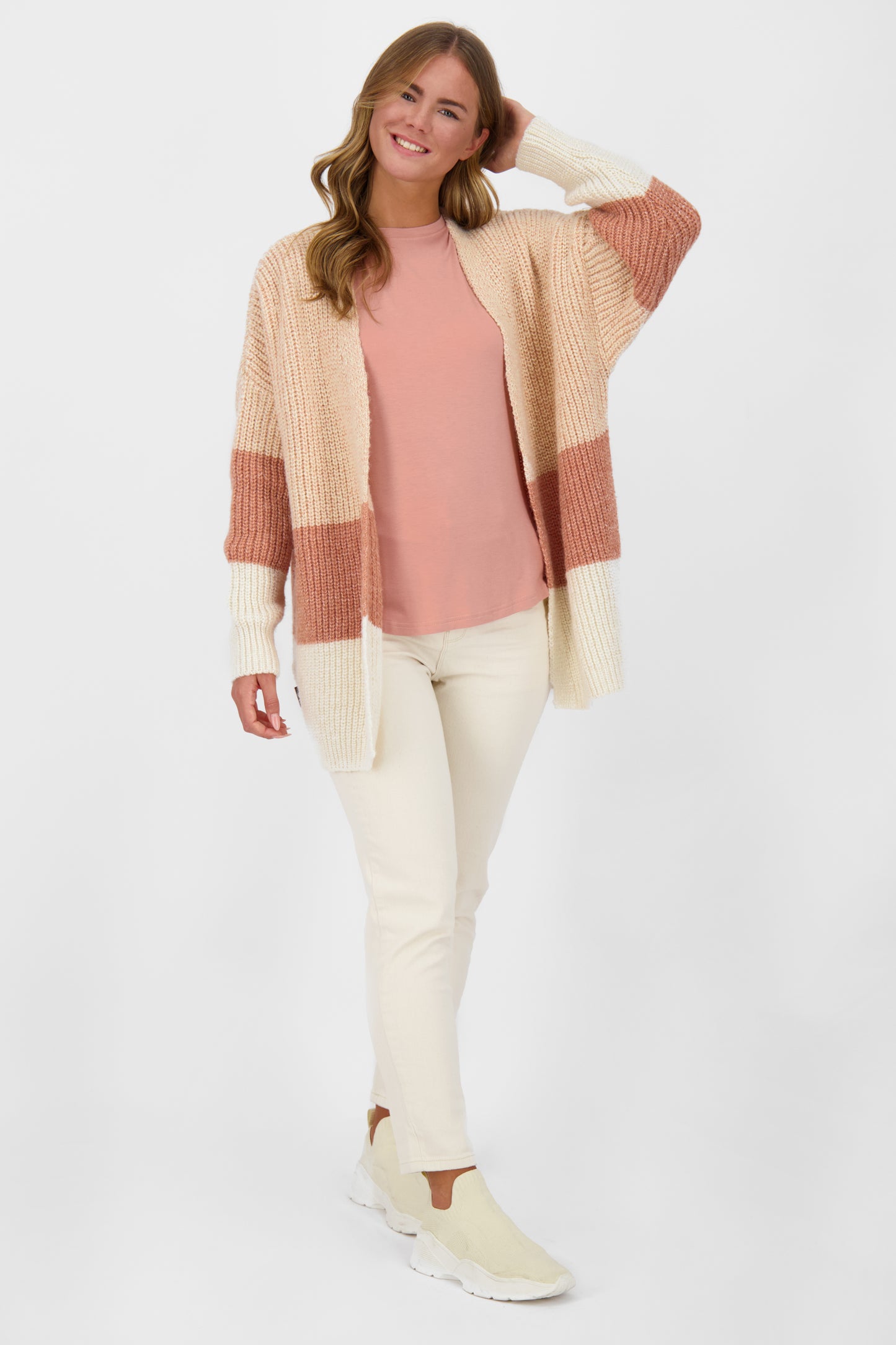 MaleaAK Z Strickjacke Damen Beige