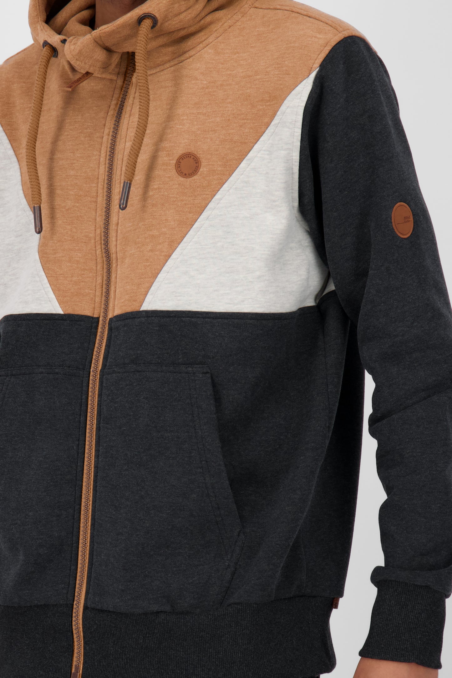 Lässige Kapuzensweatjacke JulianAK O Herren Schwarz