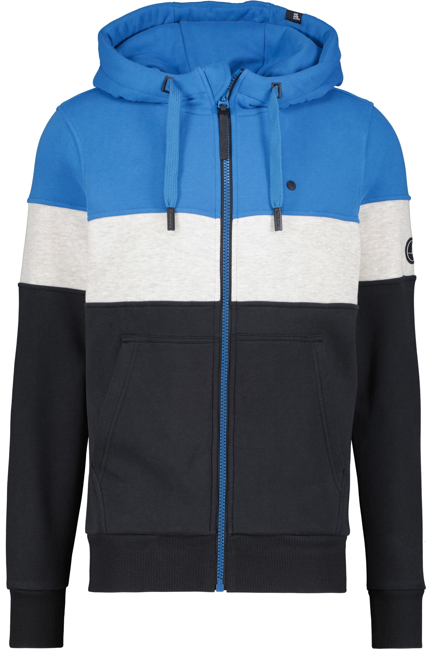 Trendiges Sweatjacket KingsleyAK A mit Colourblocking Blau
