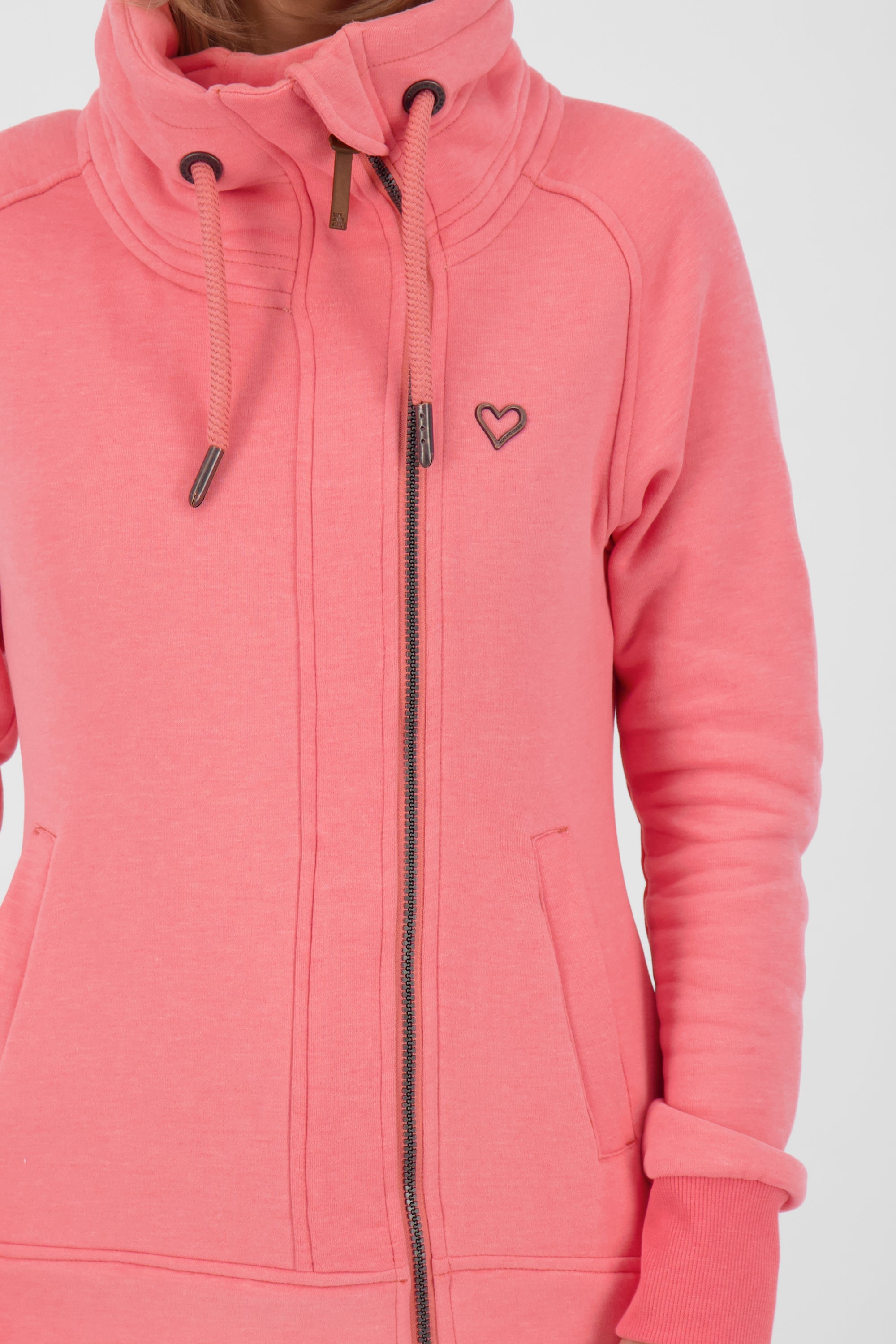 Kuschelig weiche Sweatjacke MerylAK für Damen Orange