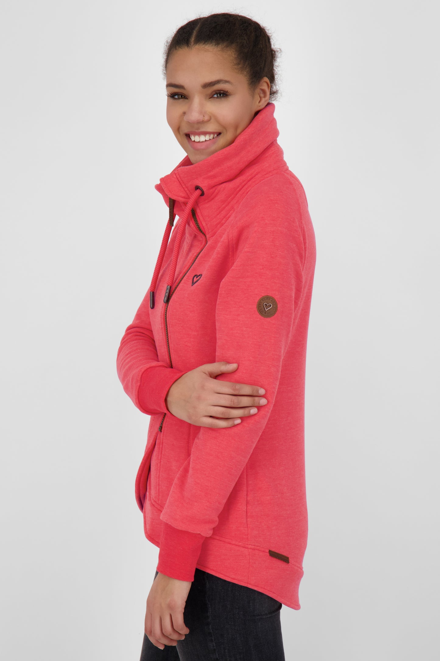 Must-Have für Gemütlichkeit: Damen-Sweatjacke MerylAK Rot