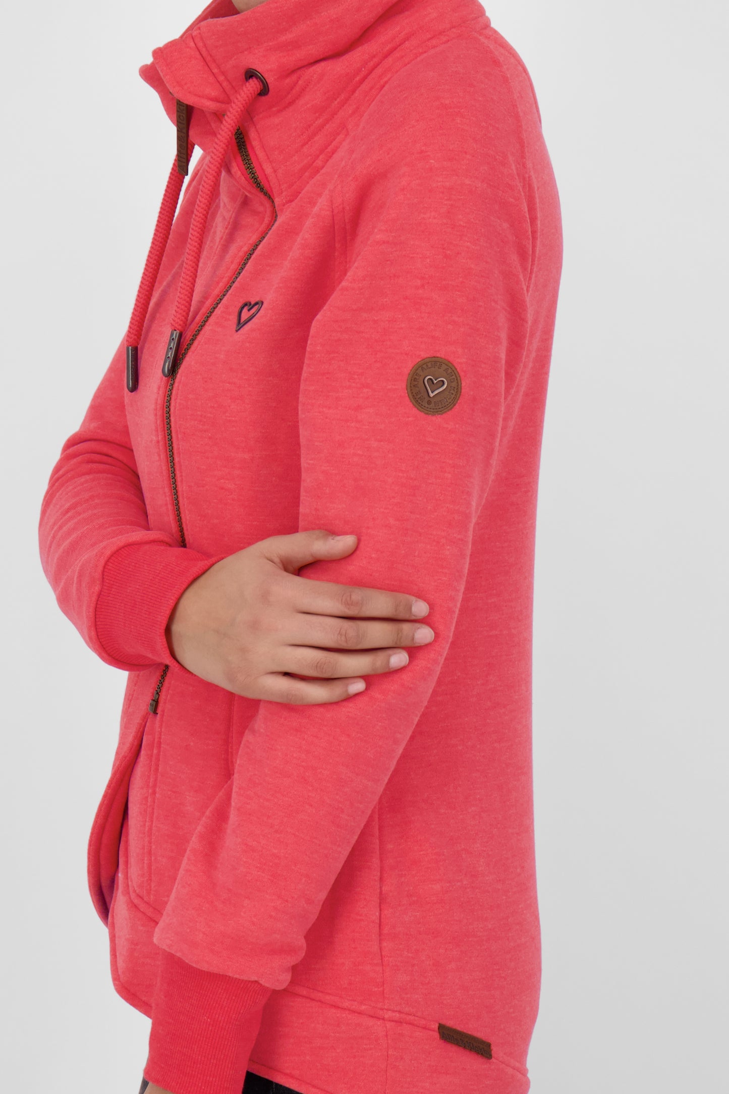 Must-Have für Gemütlichkeit: Damen-Sweatjacke MerylAK Rot
