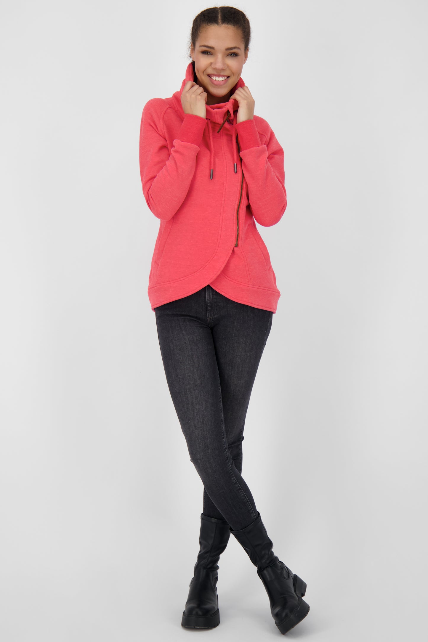 Must-Have für Gemütlichkeit: Damen-Sweatjacke MerylAK Rot