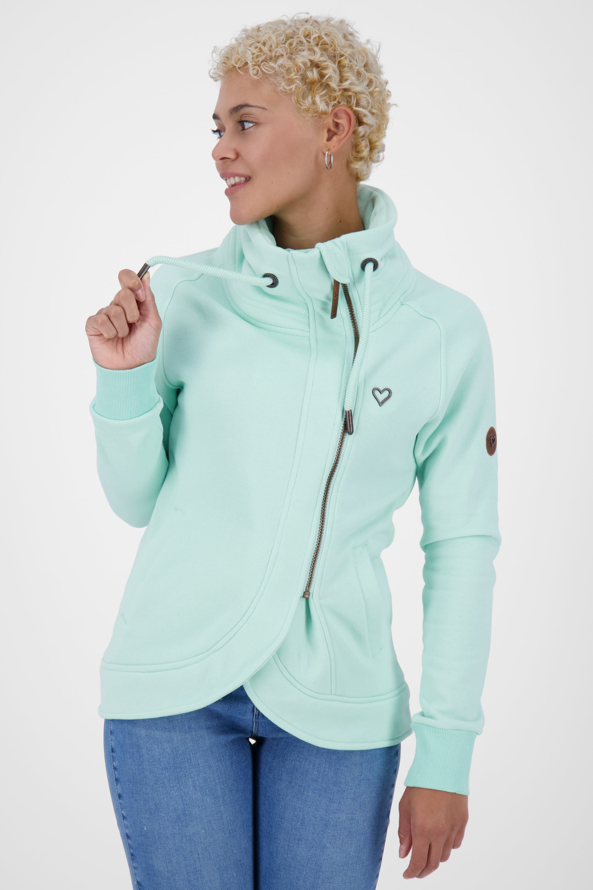 Must-Have für Gemütlichkeit: Damen-Sweatjacke MerylAK Hellgrün