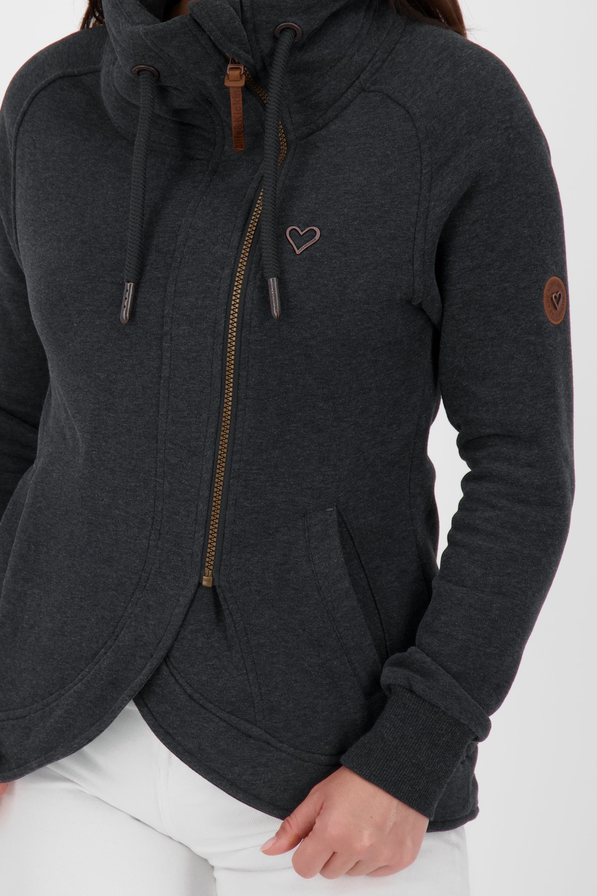 Must-Have für Gemütlichkeit: Damen-Sweatjacke MerylAK Schwarz