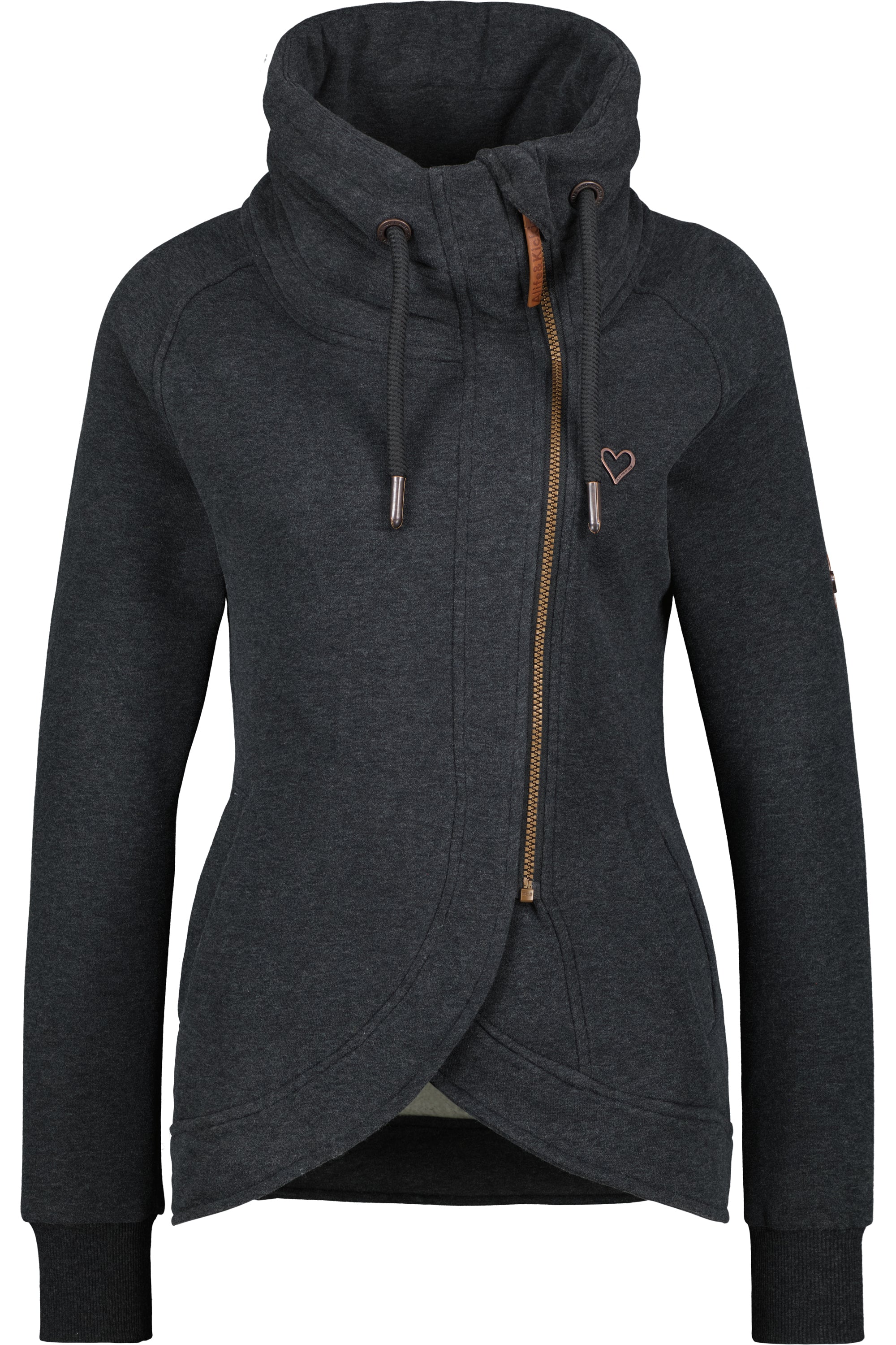 Must-Have für Gemütlichkeit: Damen-Sweatjacke MerylAK Schwarz