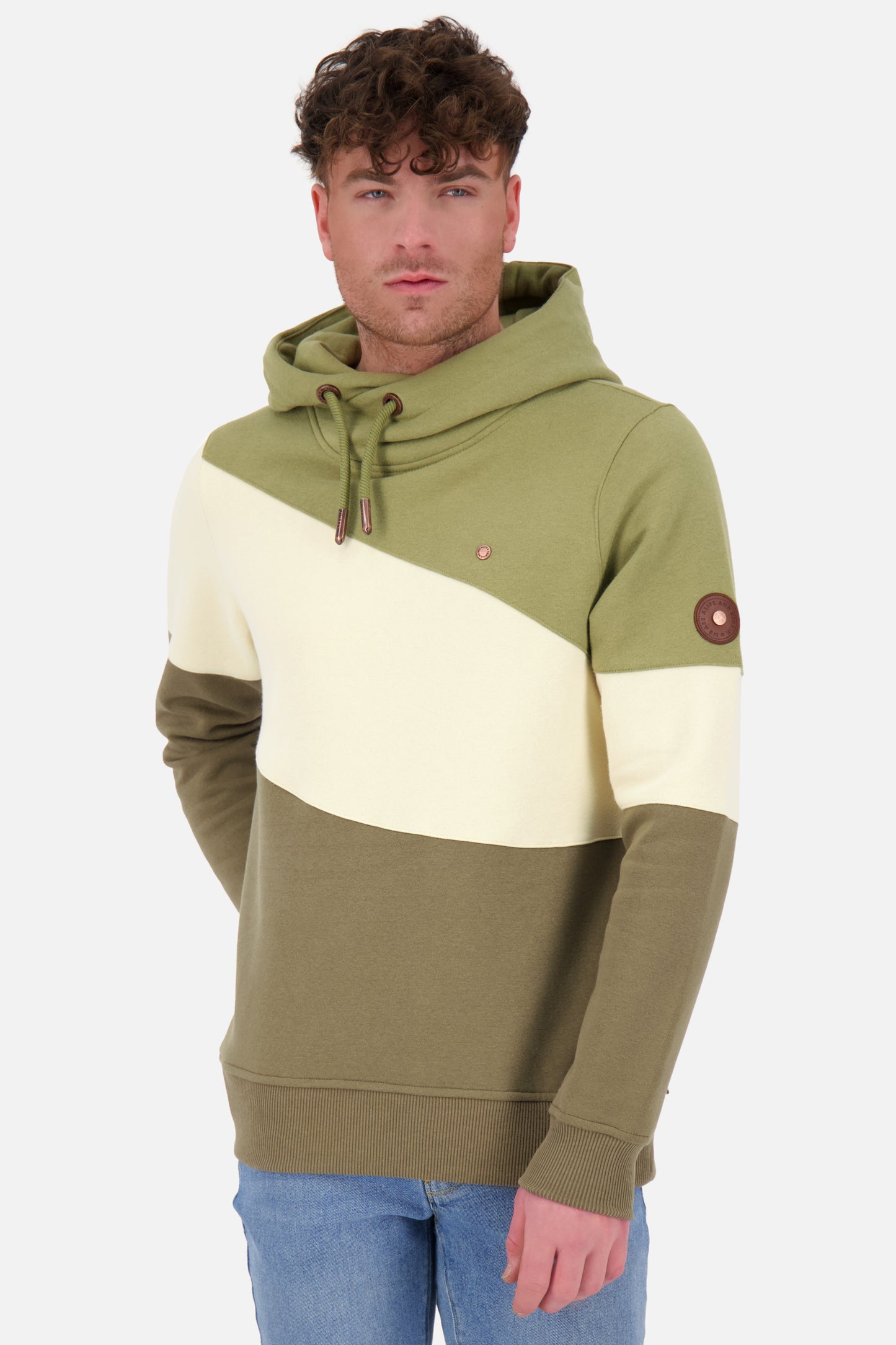 Stylischer Herren-Hoodie SteanAK A Dunkelgrün