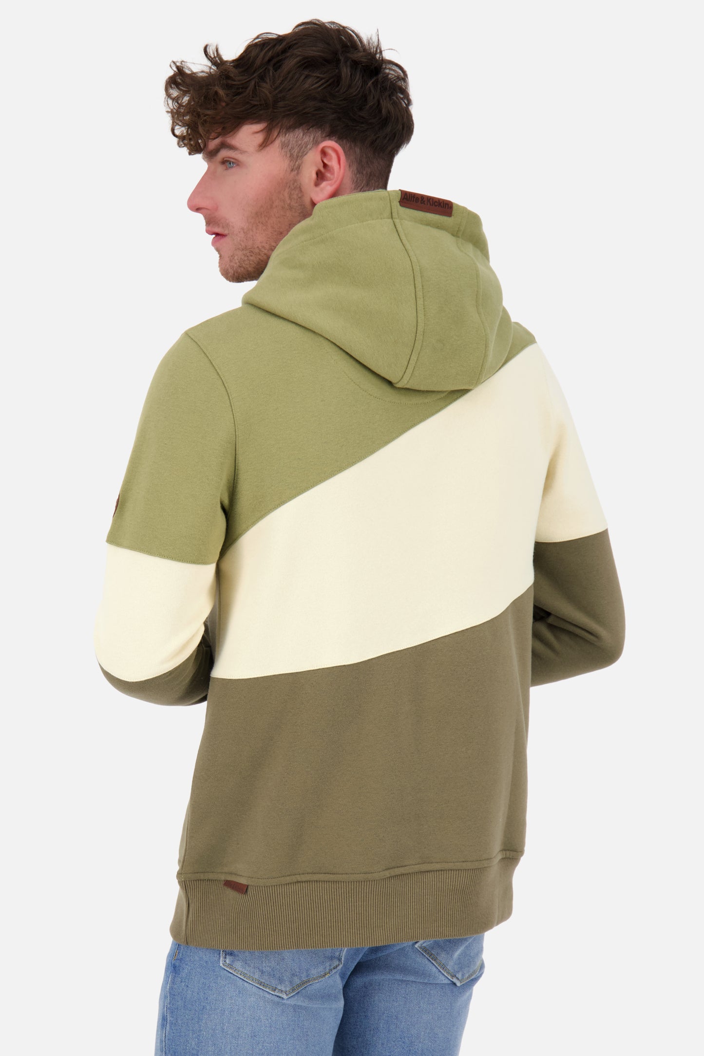 Stylischer Herren-Hoodie SteanAK A Dunkelgrün