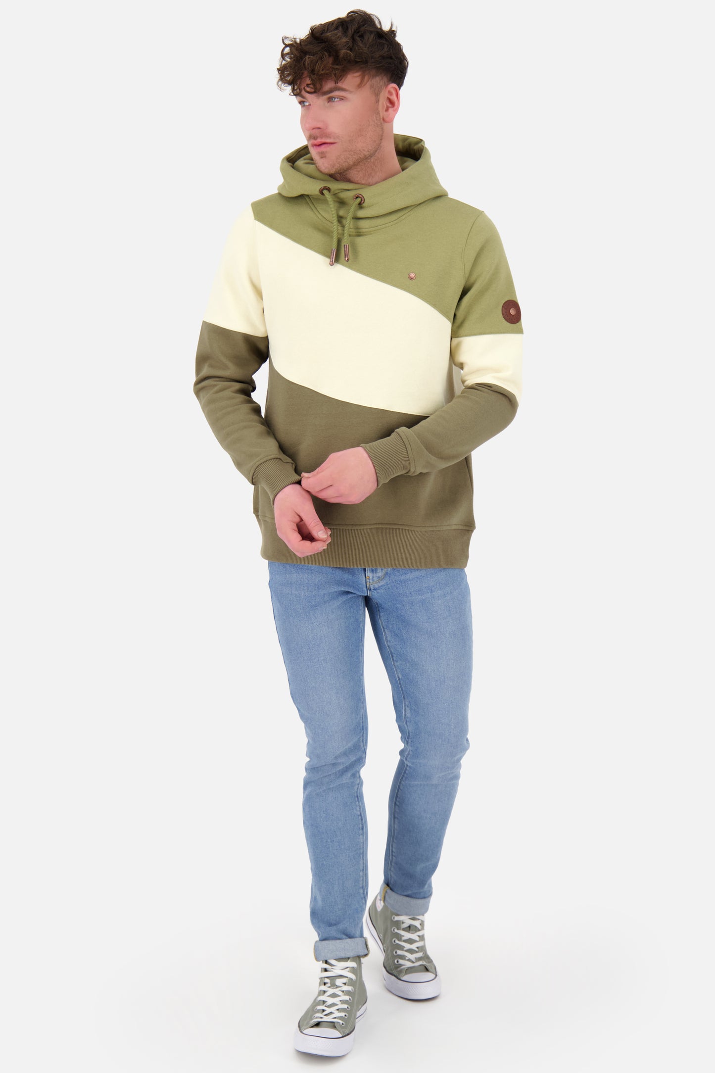Stylischer Herren-Hoodie SteanAK A Dunkelgrün