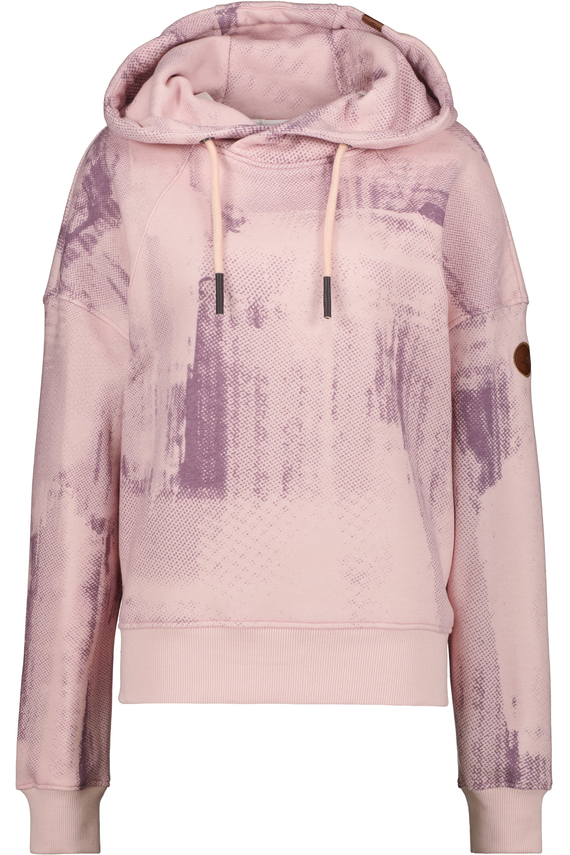 Kapuzensweatshirt JessyAK B Damen mit atemberaubendem Alloverprint Rosa