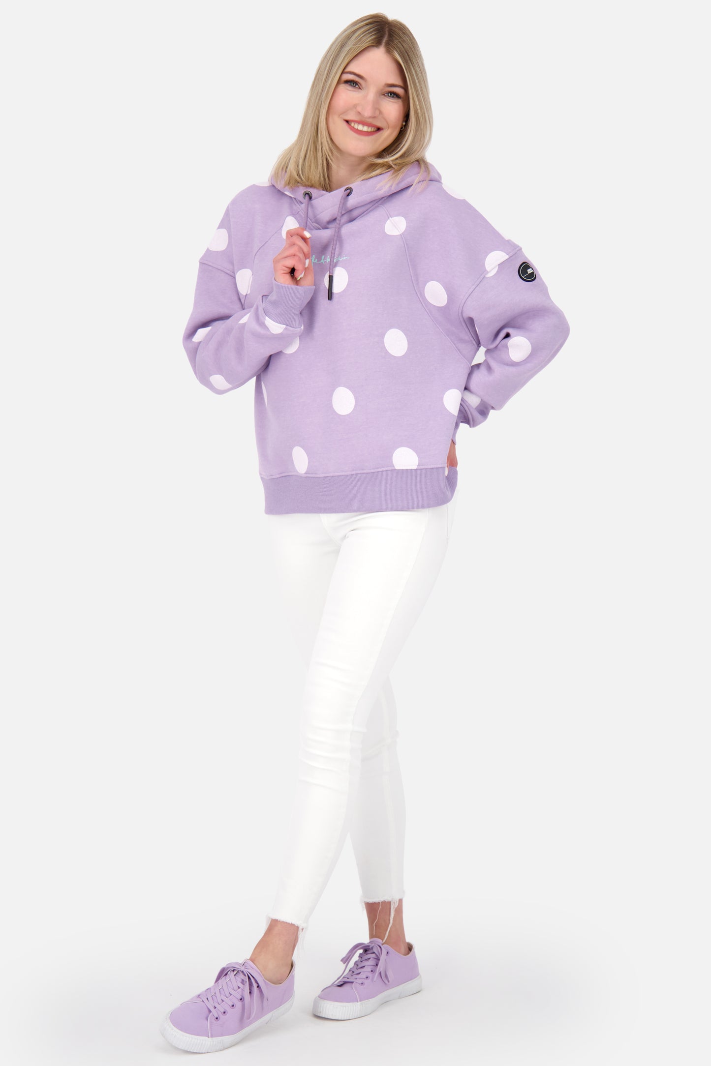 JessyAK B Kapuzenpullover Damen: Trendiger Look Violett