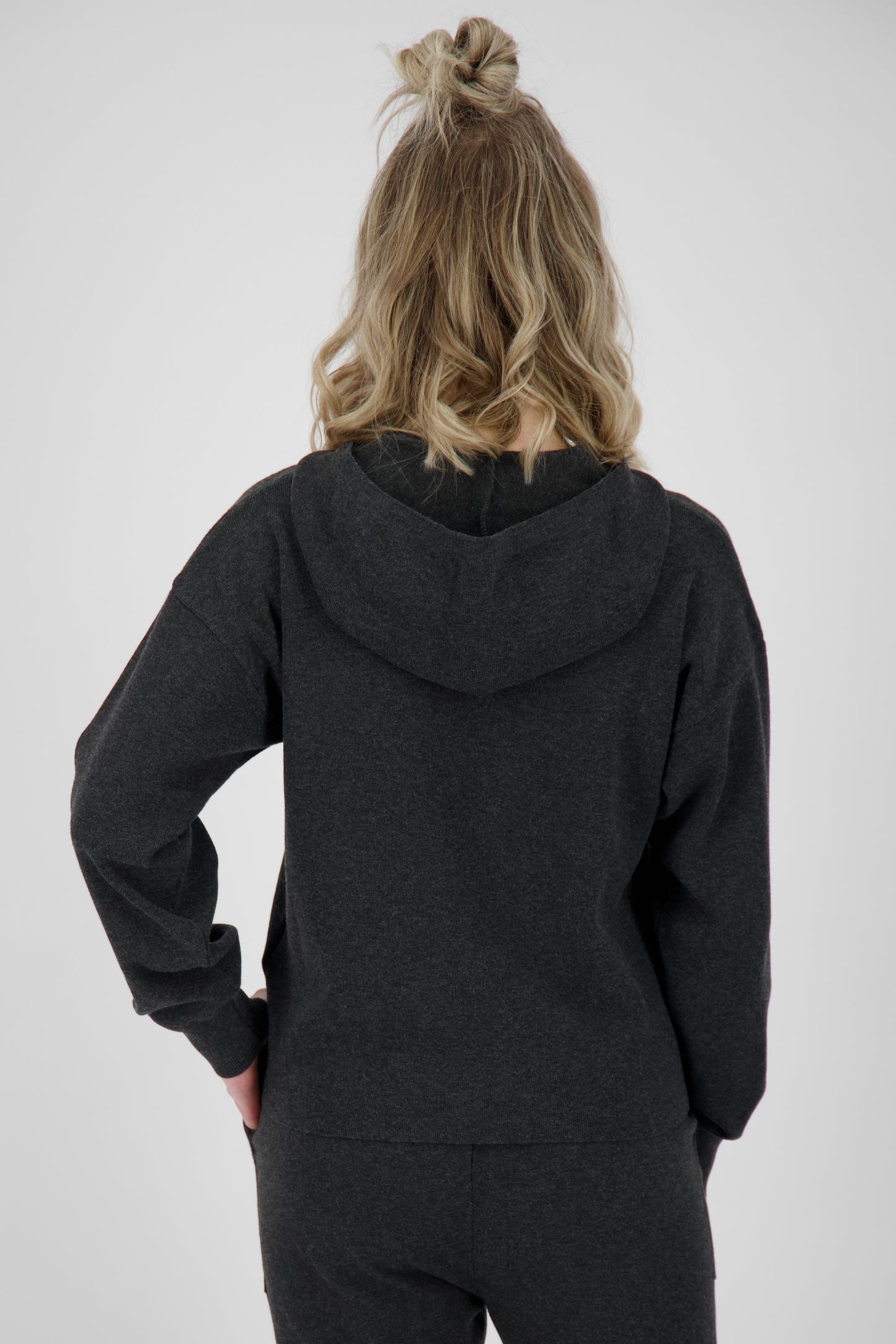 Bequemer Damen Strickpullover GwenAK Grau