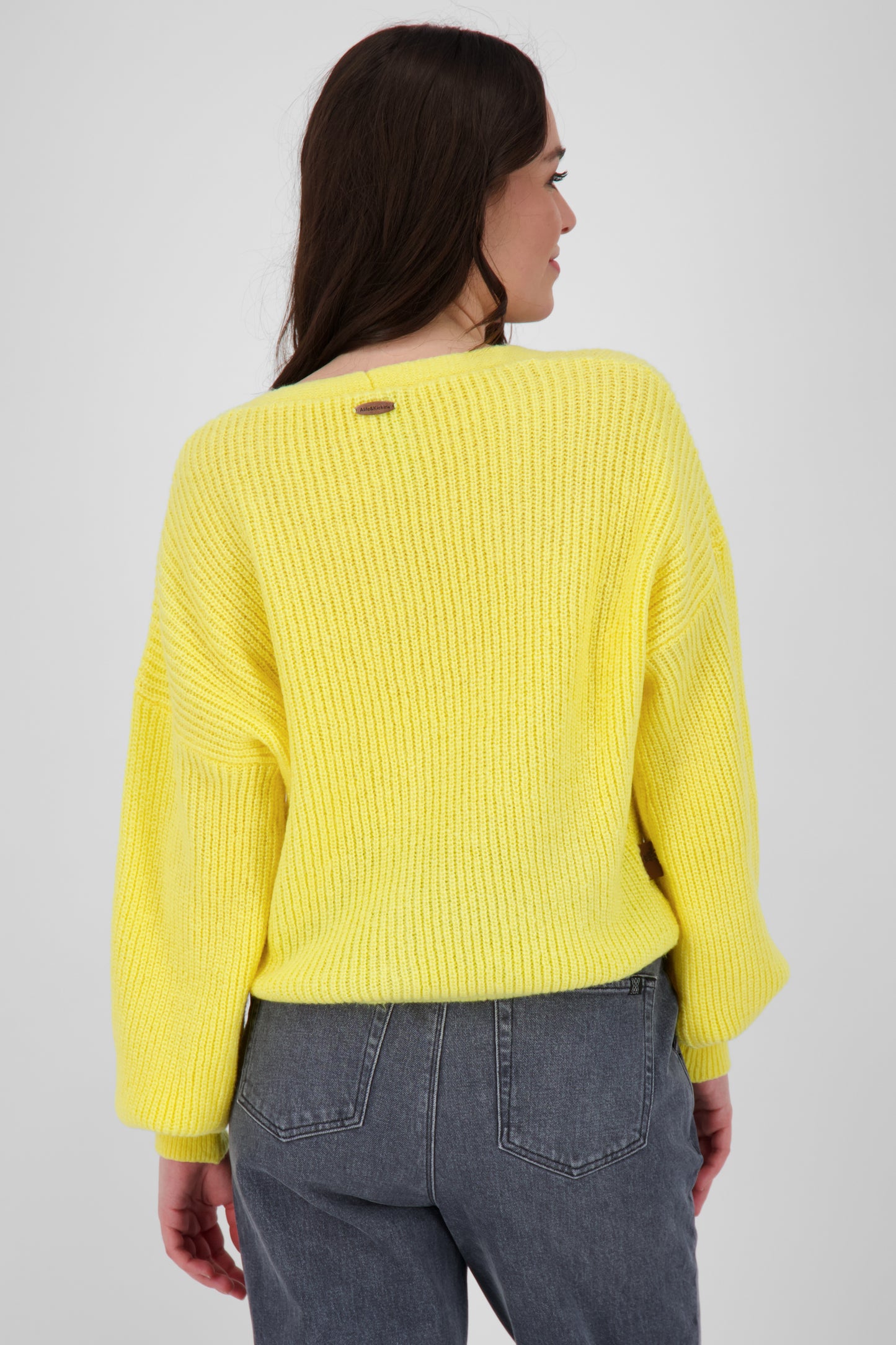 Trendige Damen Strickjacke KrissyAK - Angesagte Farben Gelb