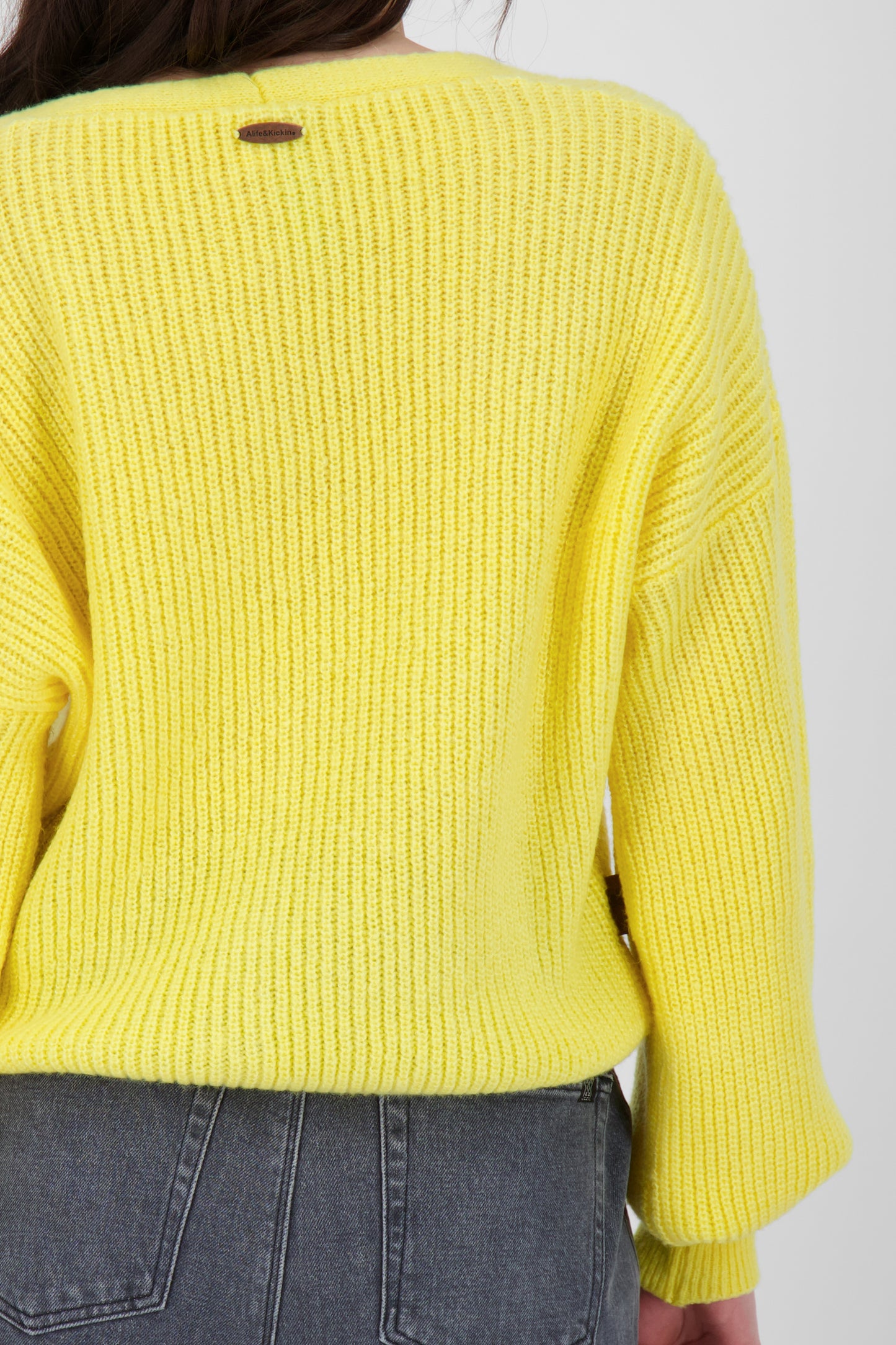 Trendige Damen Strickjacke KrissyAK - Angesagte Farben Gelb