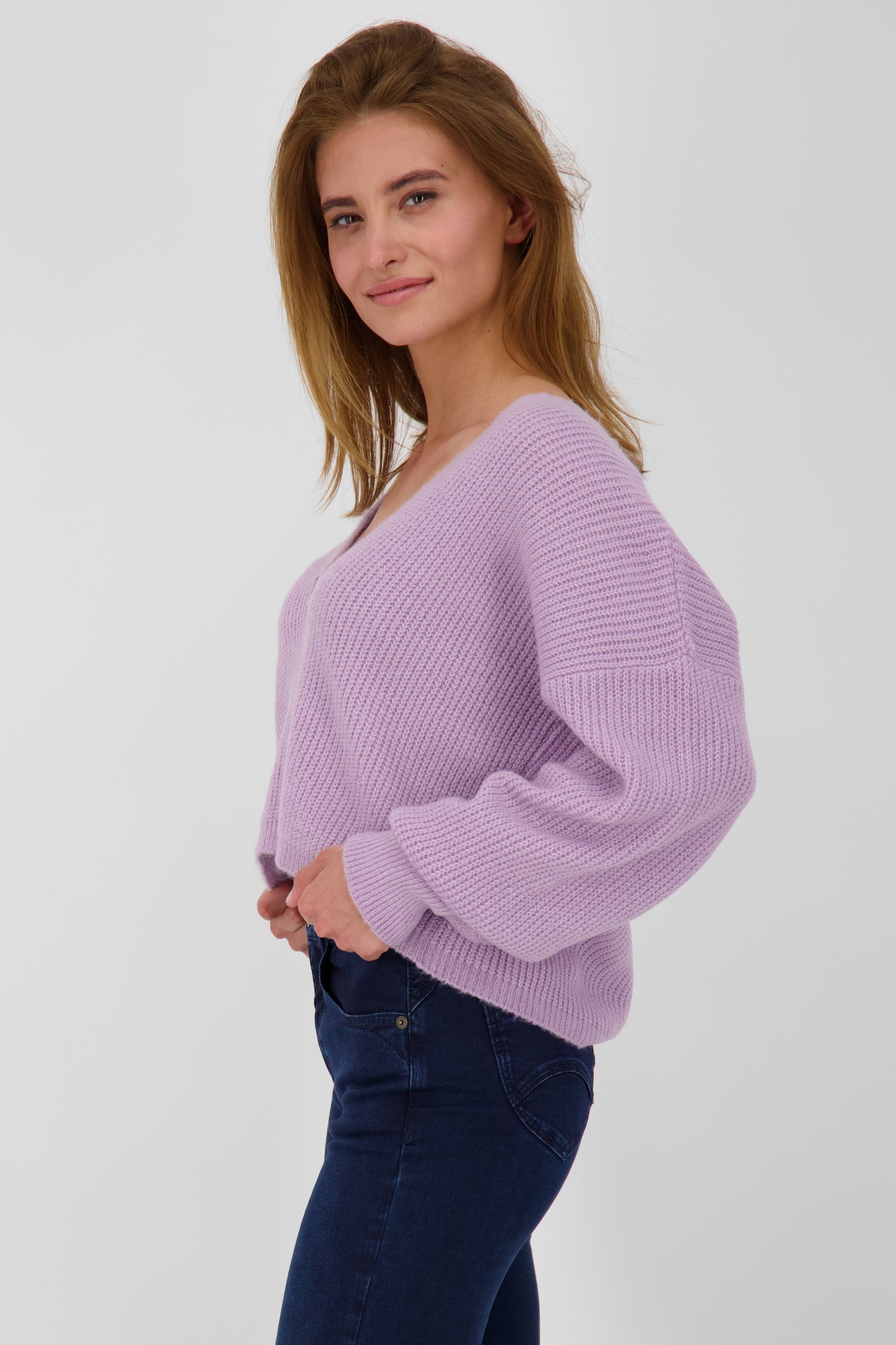 Trendige Damen Strickjacke KrissyAK - Angesagte Farben Rosa