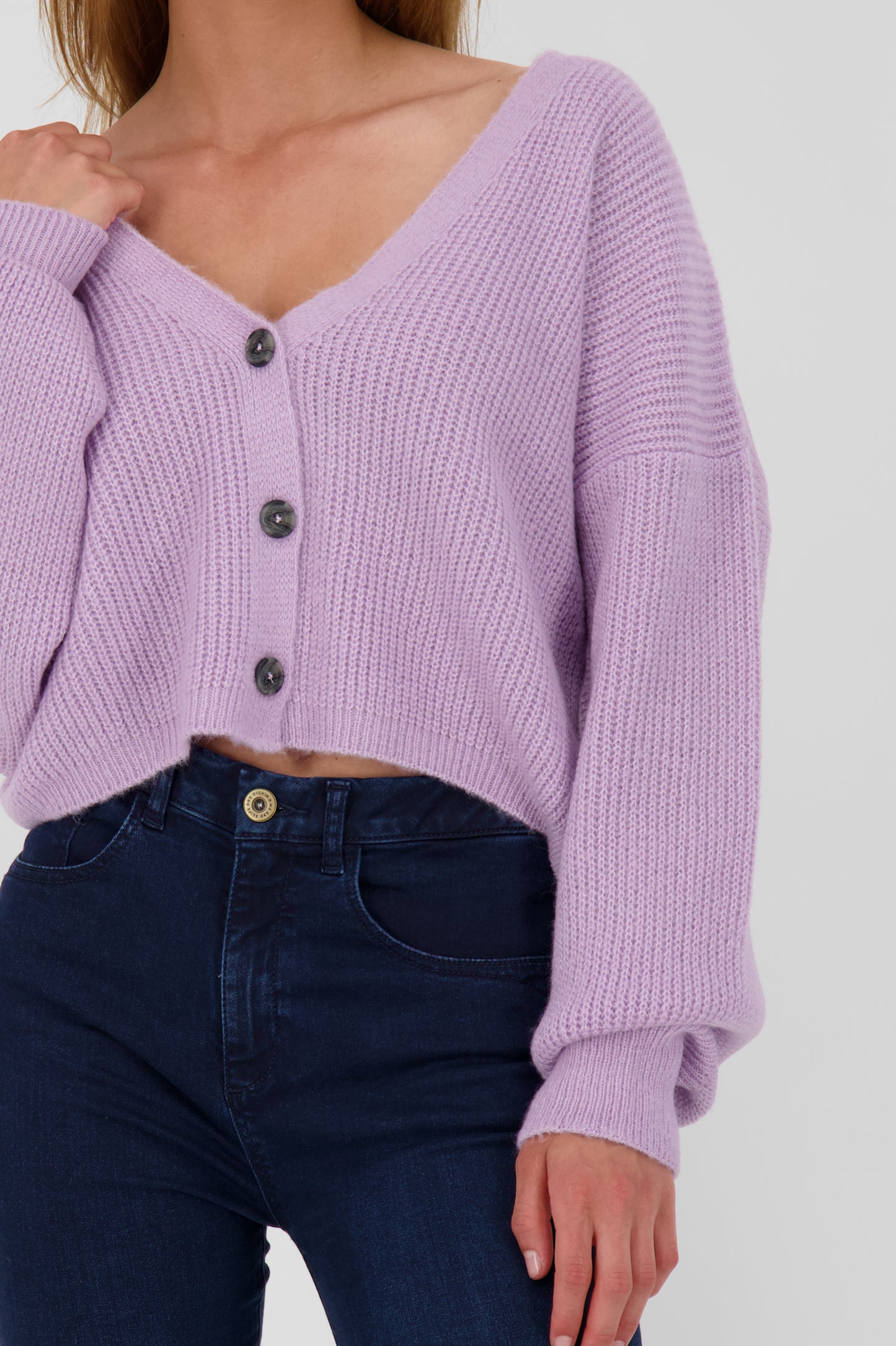 Trendige Damen Strickjacke KrissyAK - Angesagte Farben Rosa